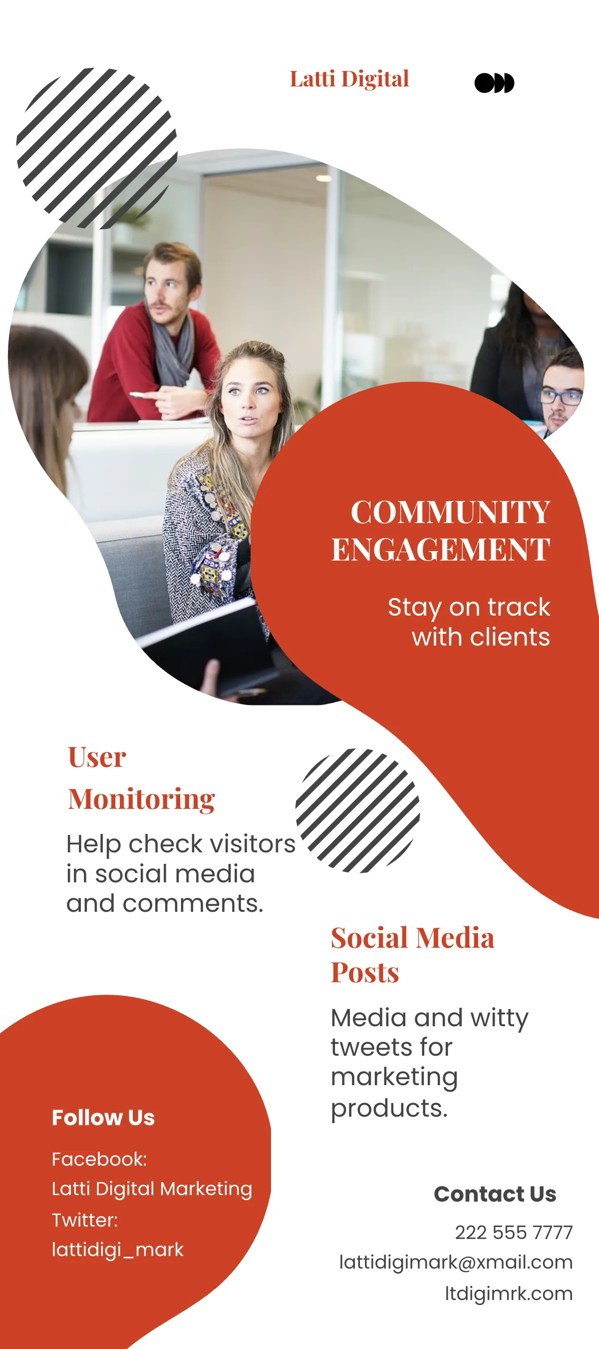 Free Social Media Marketing DL Card Template to Edit Online