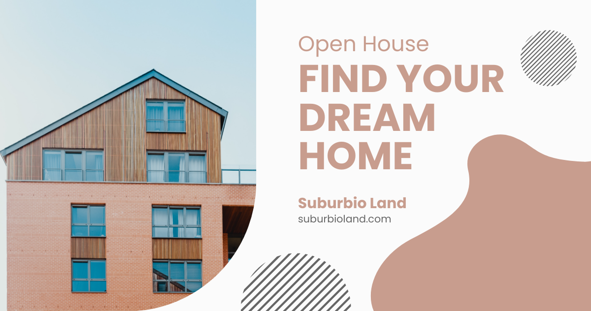 Free Suburban Open House Facebook Post Template