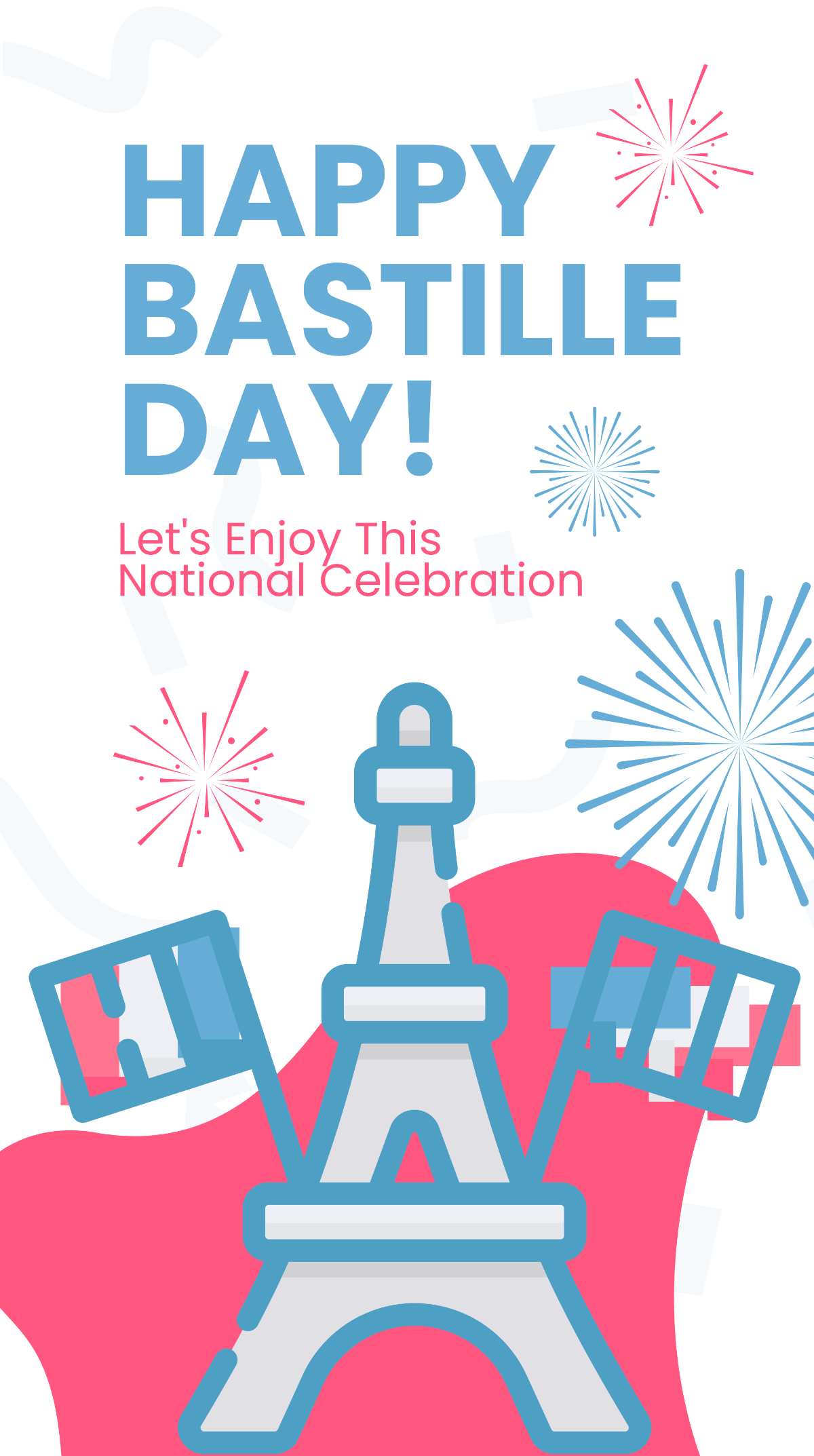 Happy Bastille Day Instagram Story Template