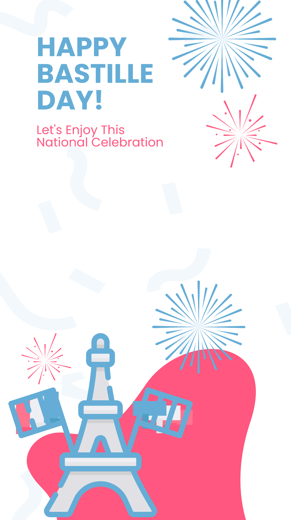 Free Happy Bastille Day Snapchat Geofilter Template