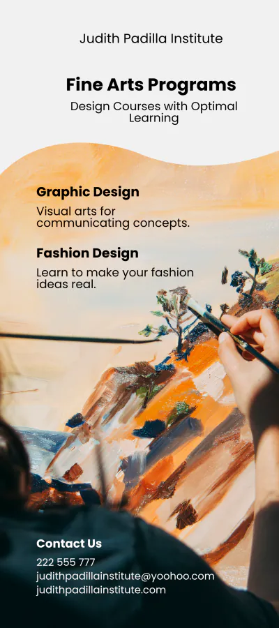 Free Design School DL Card Template to Edit Online