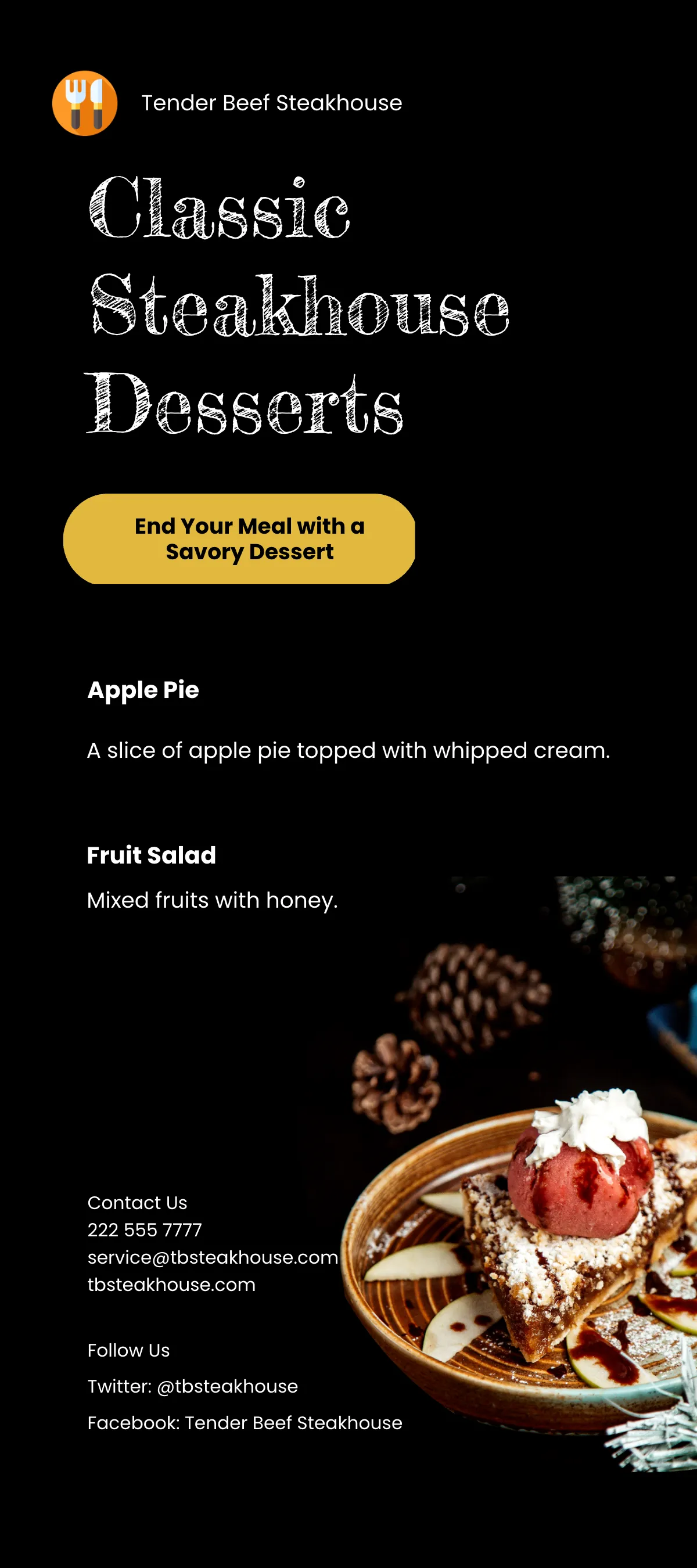 Free Steak Restaurant DL Card Template to Edit Online