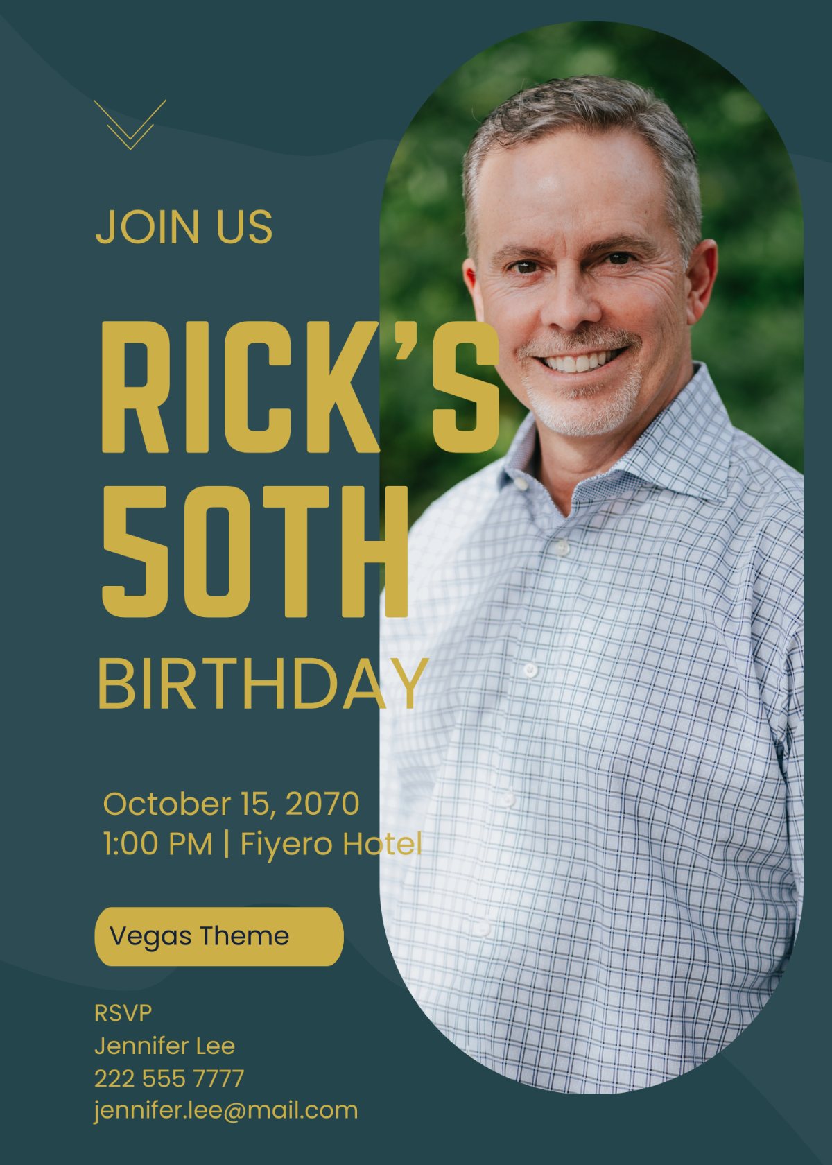 Men 50th Birthday Invitation Template - Edit Online & Download