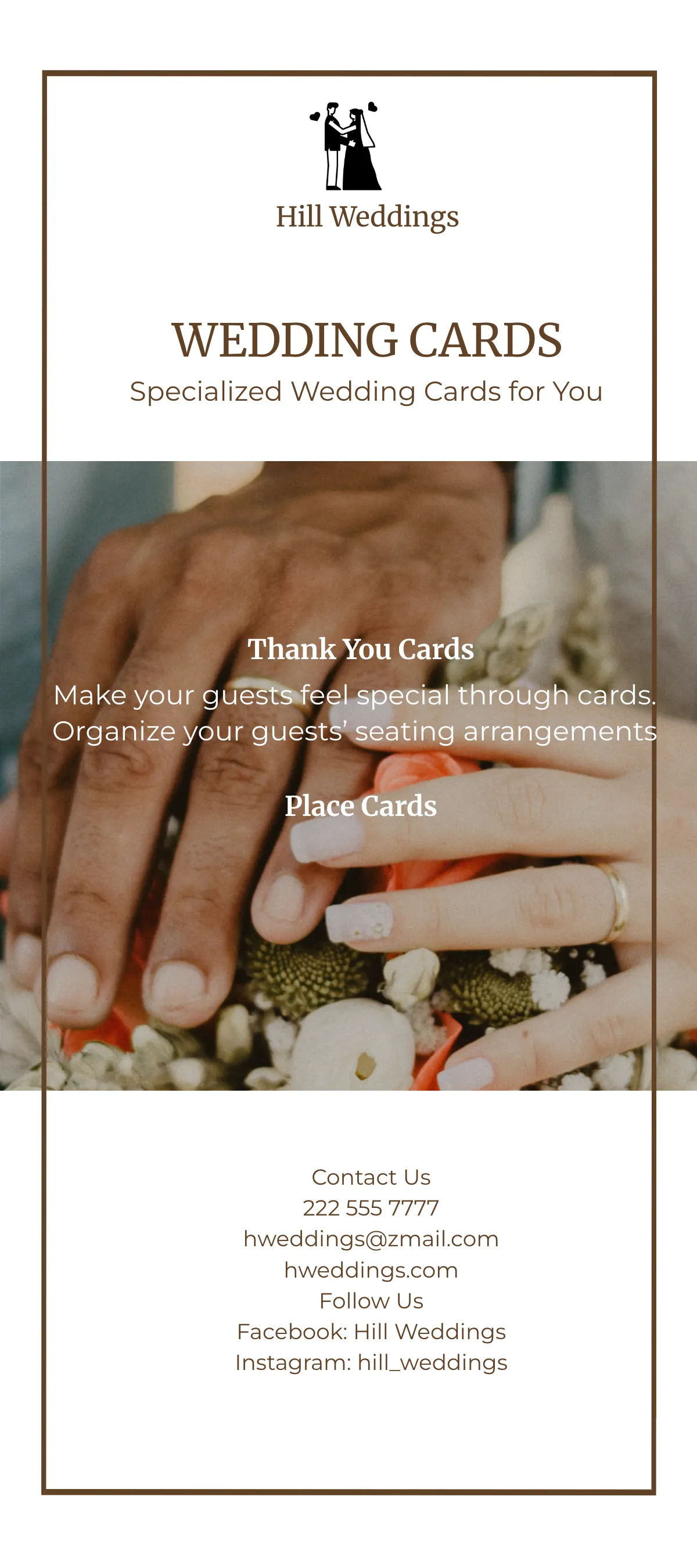 Free Wedding Invitation DL Card Template to Edit Online