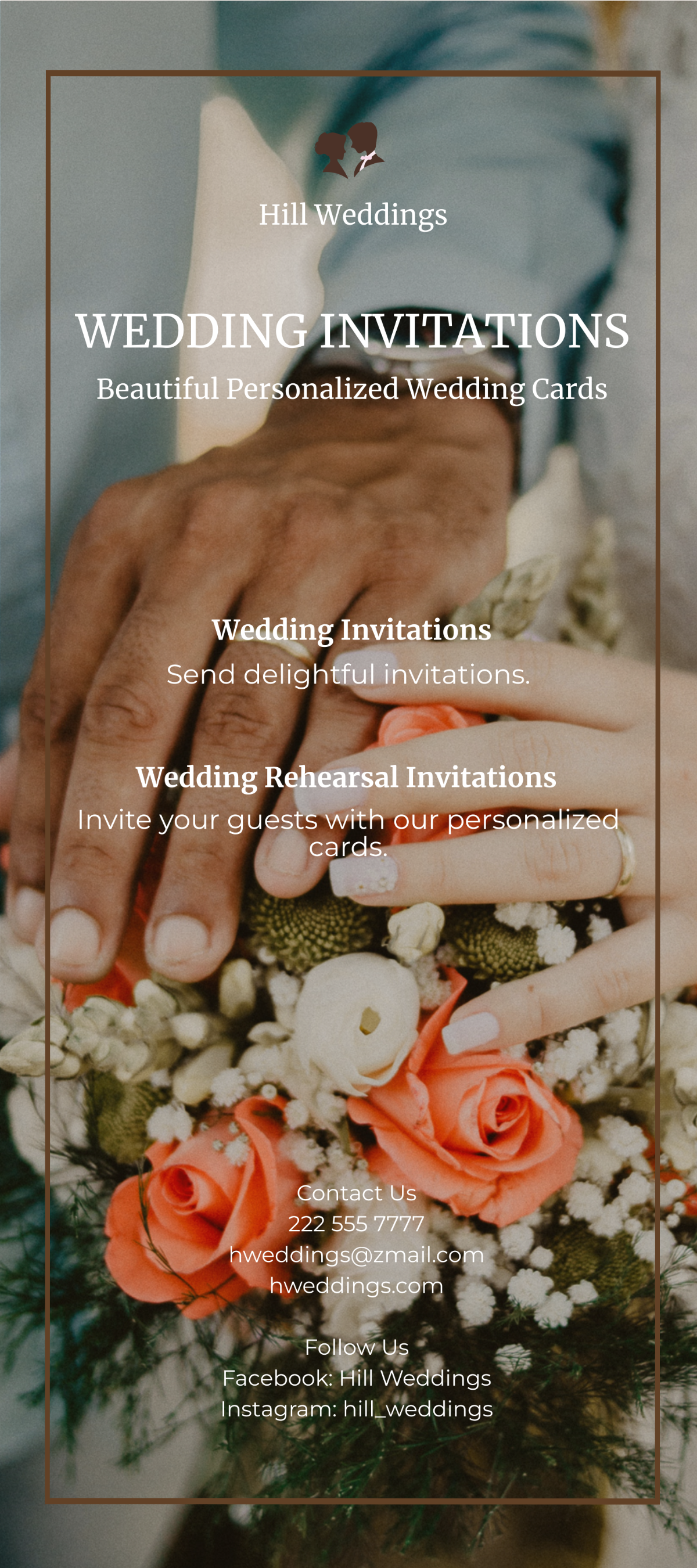 Wedding Invitation DL Card Template
