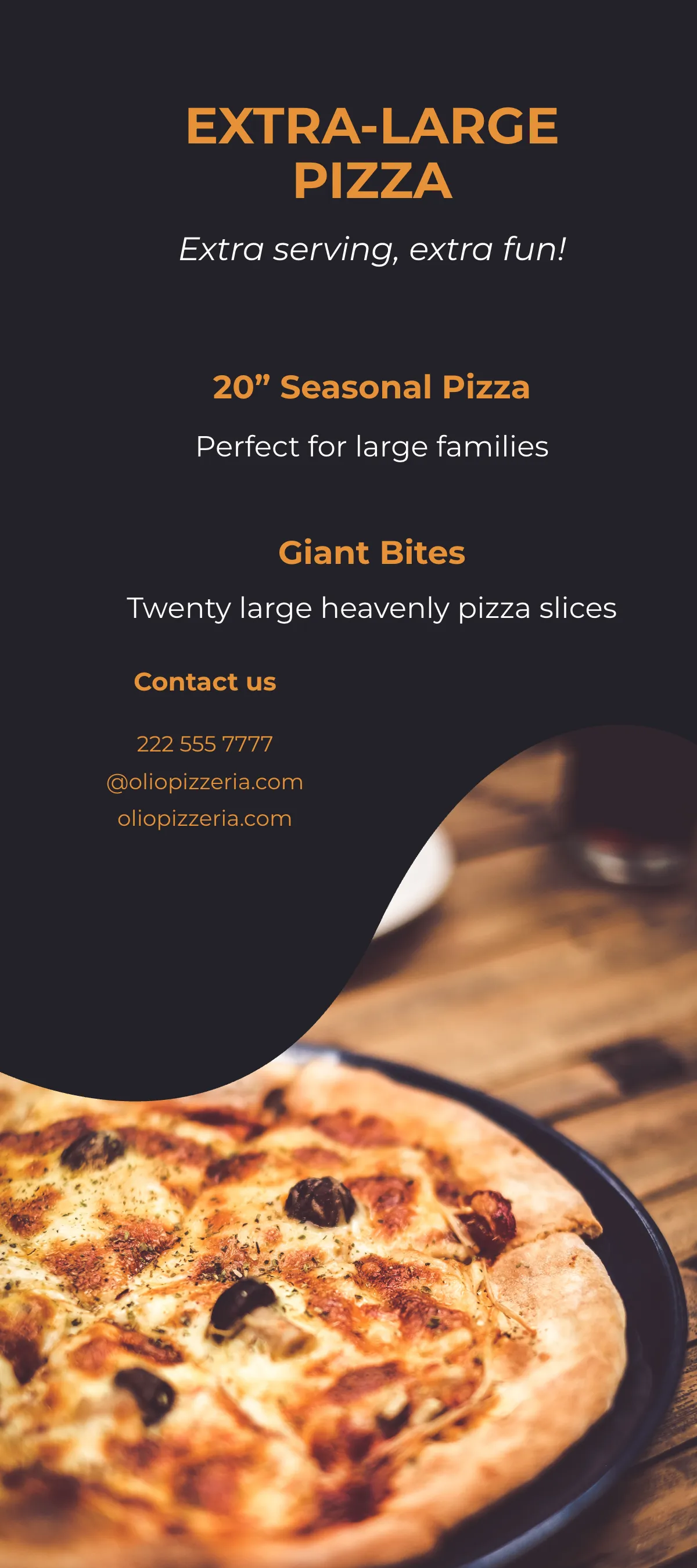 Free Sample Pizza Menu DL Card Template to Edit Online