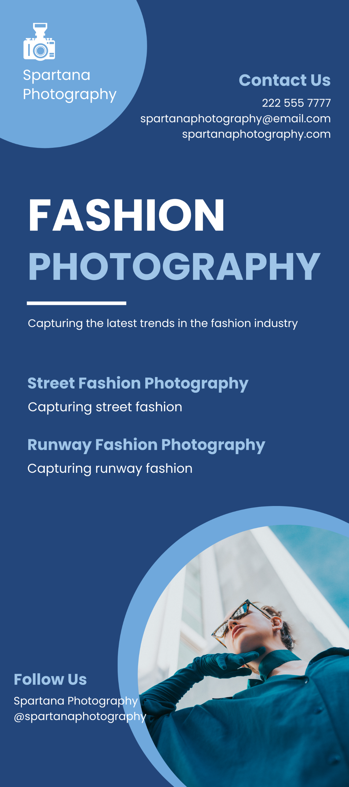 Fashion Photography DL Card Template