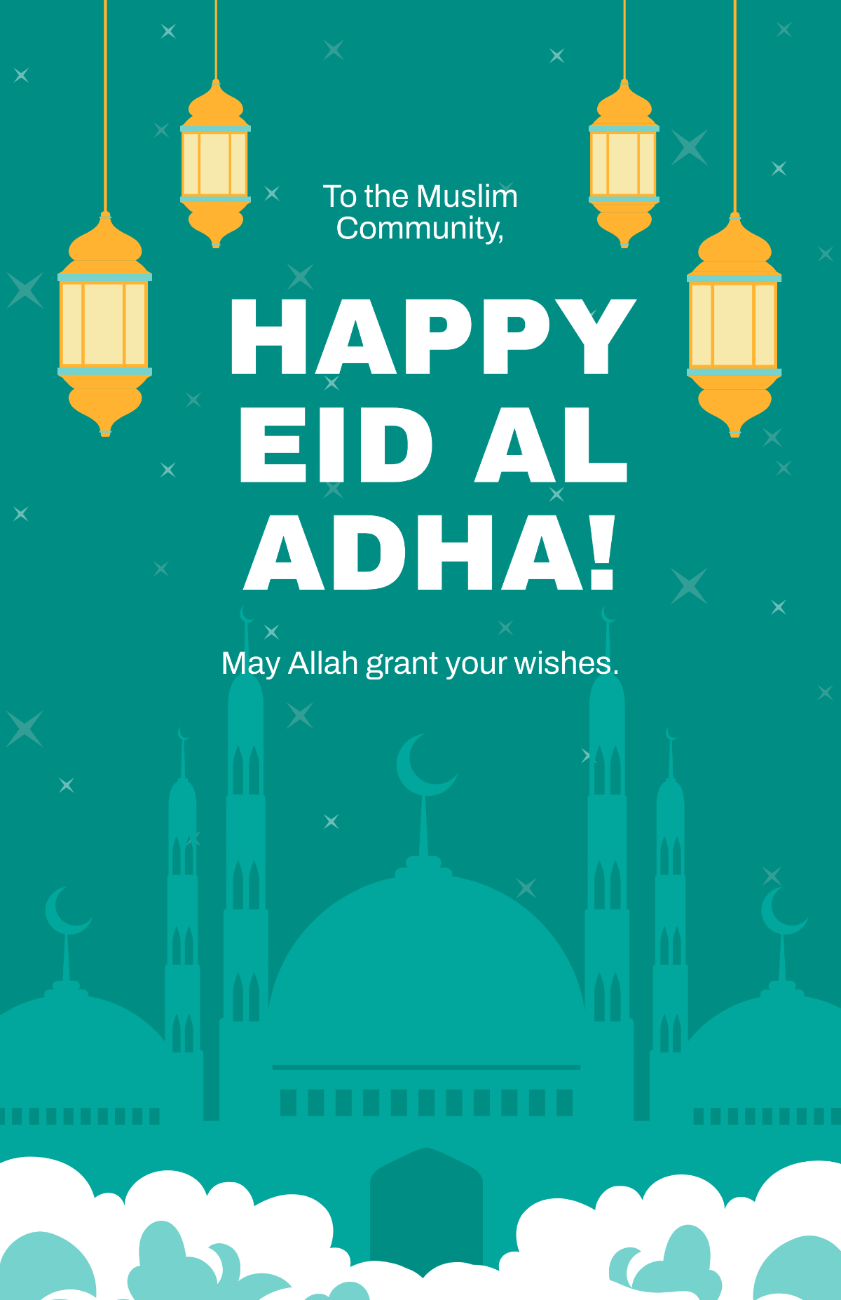 Happy Eid Al Adha Poster