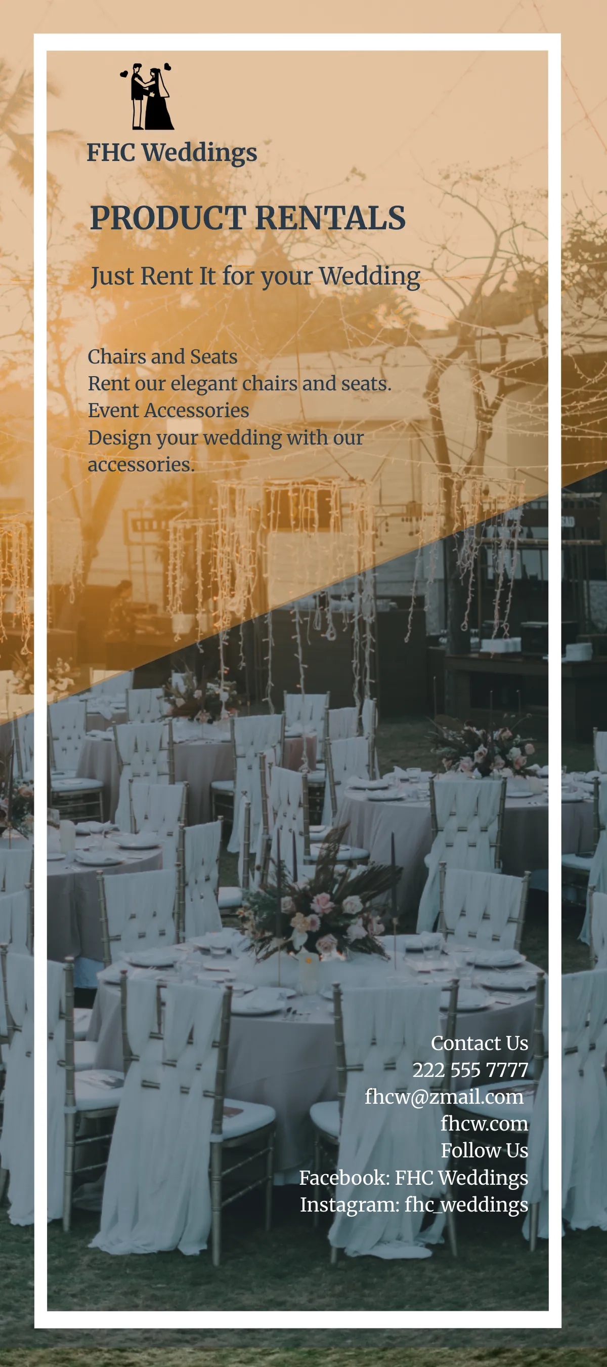 Free Wedding Event DL Card Template to Edit Online