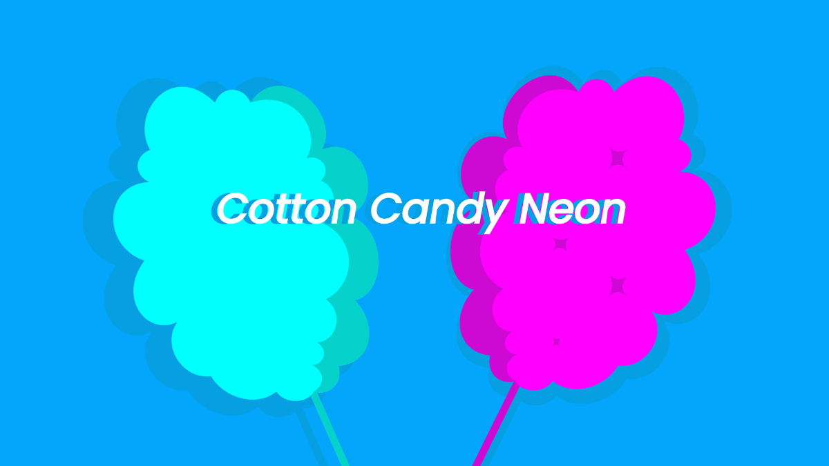 Pink And Blue Neon Wallpaper Template