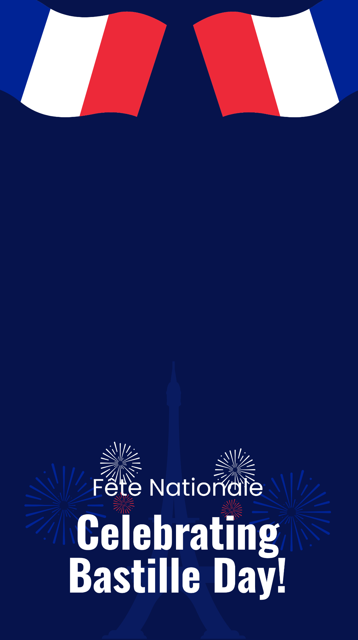 Free Bastille Day Celebration Snapchat Geofilter Template