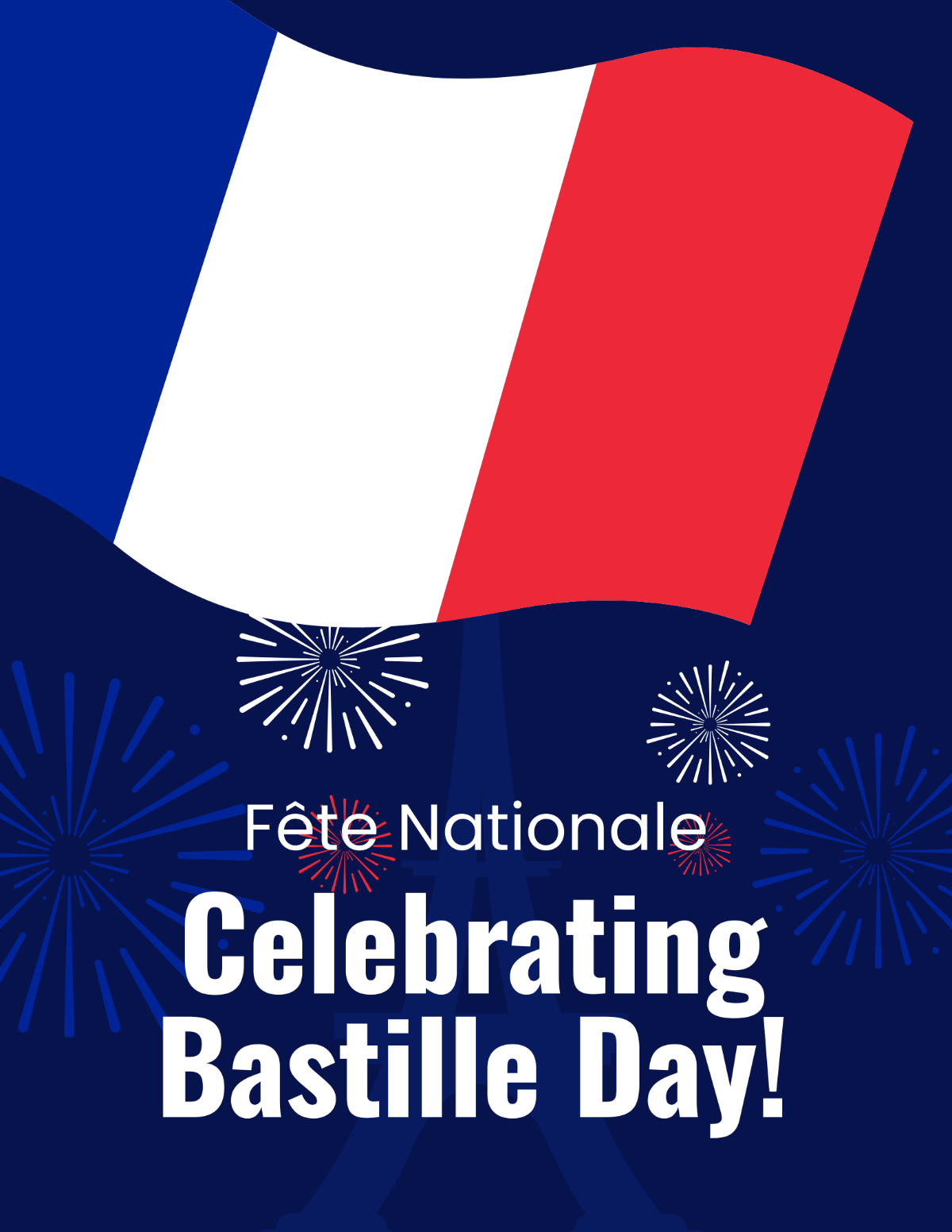 Bastille Day Celebration Flyer Template