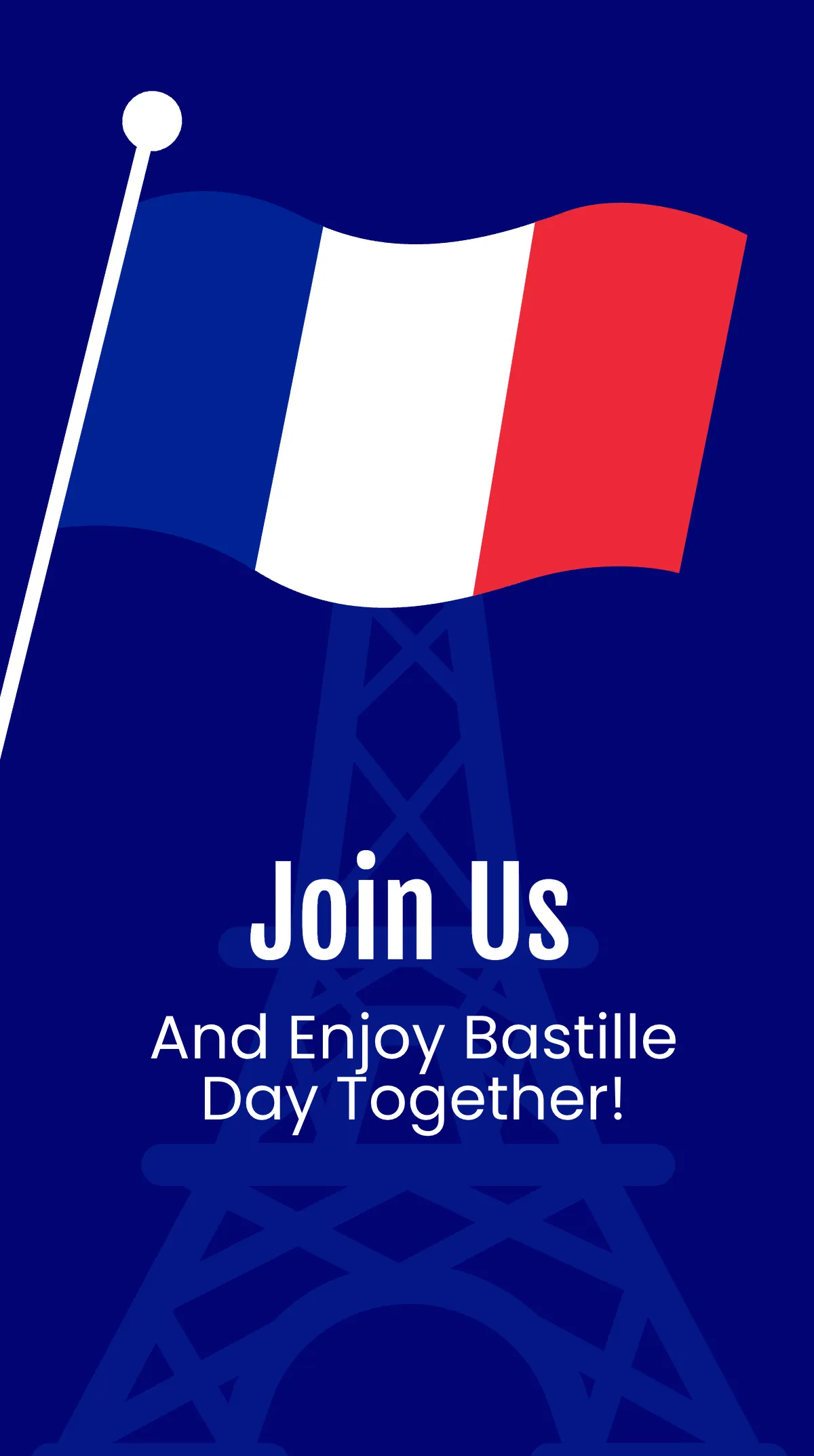 Free Bastille Day Party Instagram Story Template to Edit Online