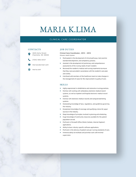 clinical-care-coordinator-resume-cv-template-word-apple-pages