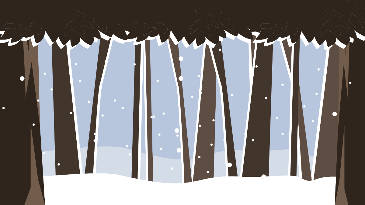 Winter Woods Background Template