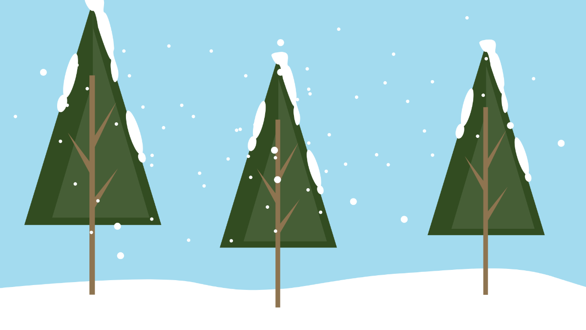 Free Winter Tree Background Template