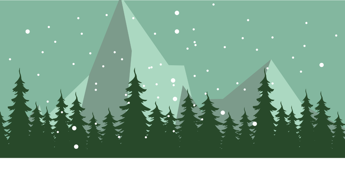 Green Winter Background Template
