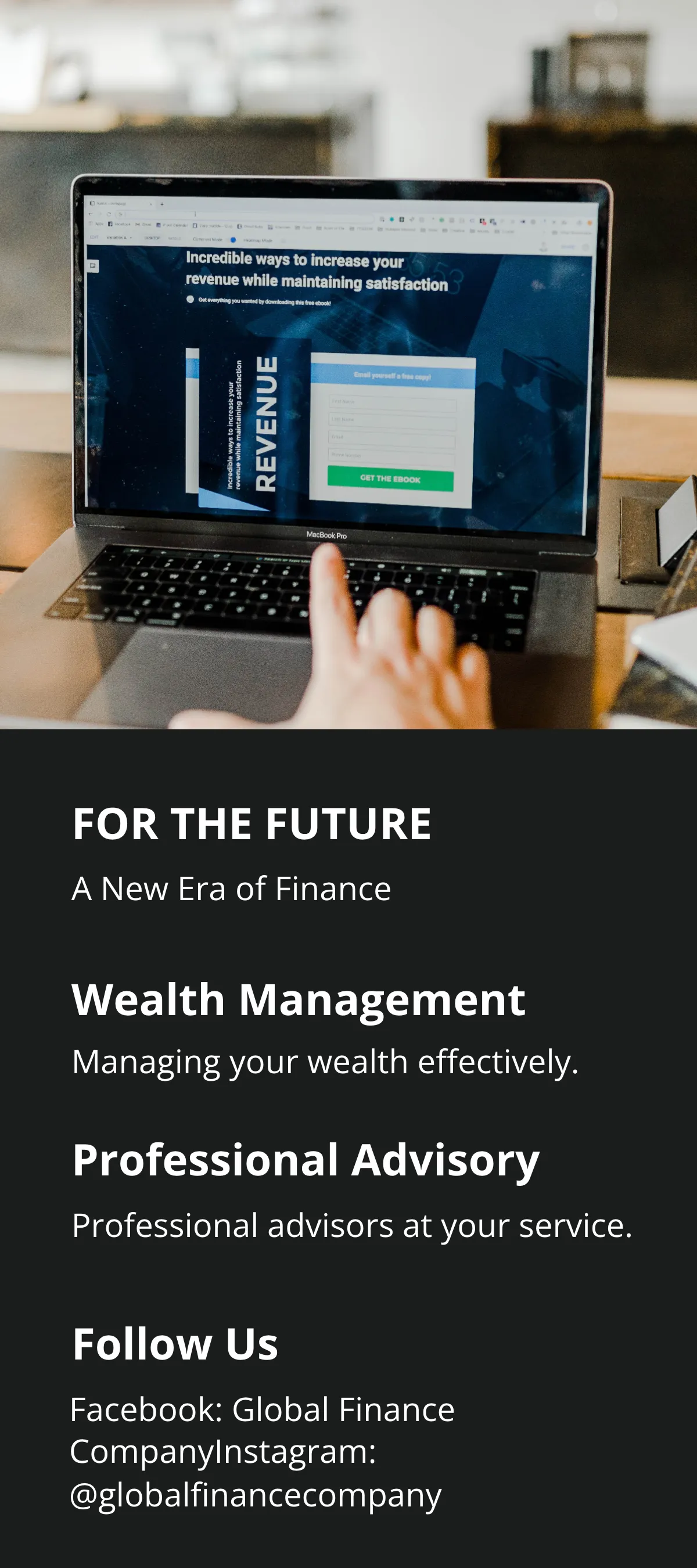 Free Financial Services DL Card Template to Edit Online