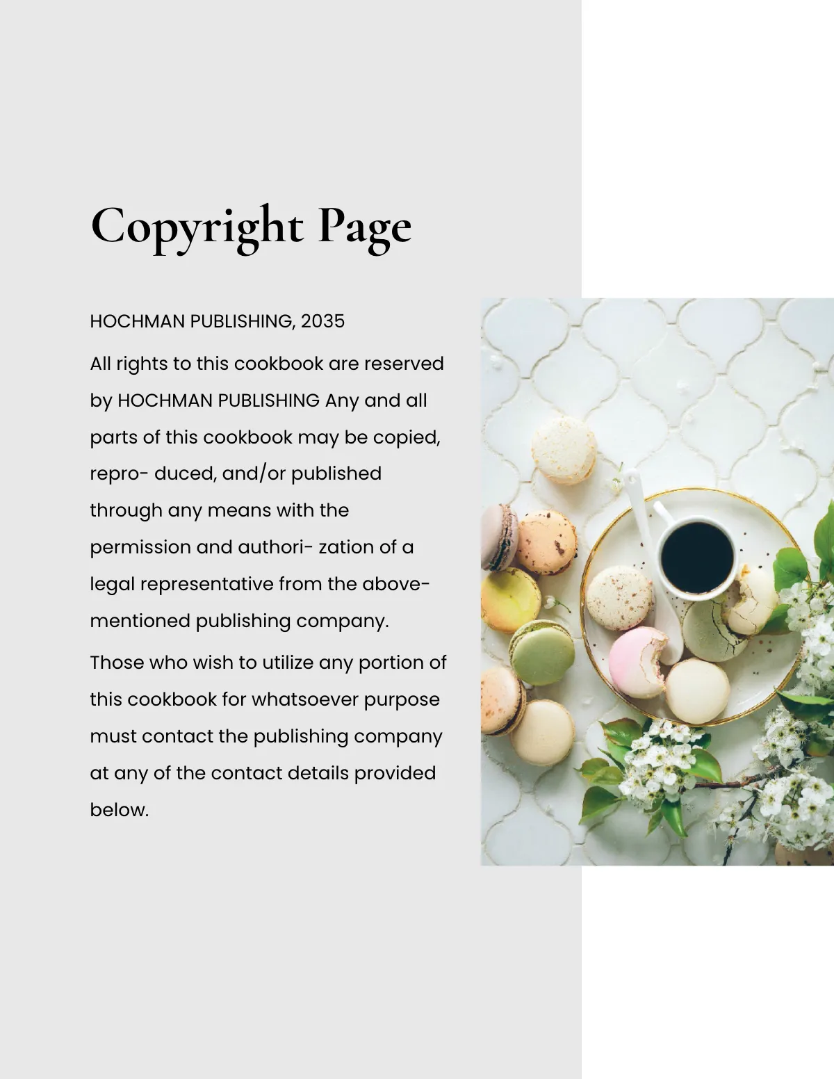 Free Elegant Kitchen Cookbook Template to Edit Online