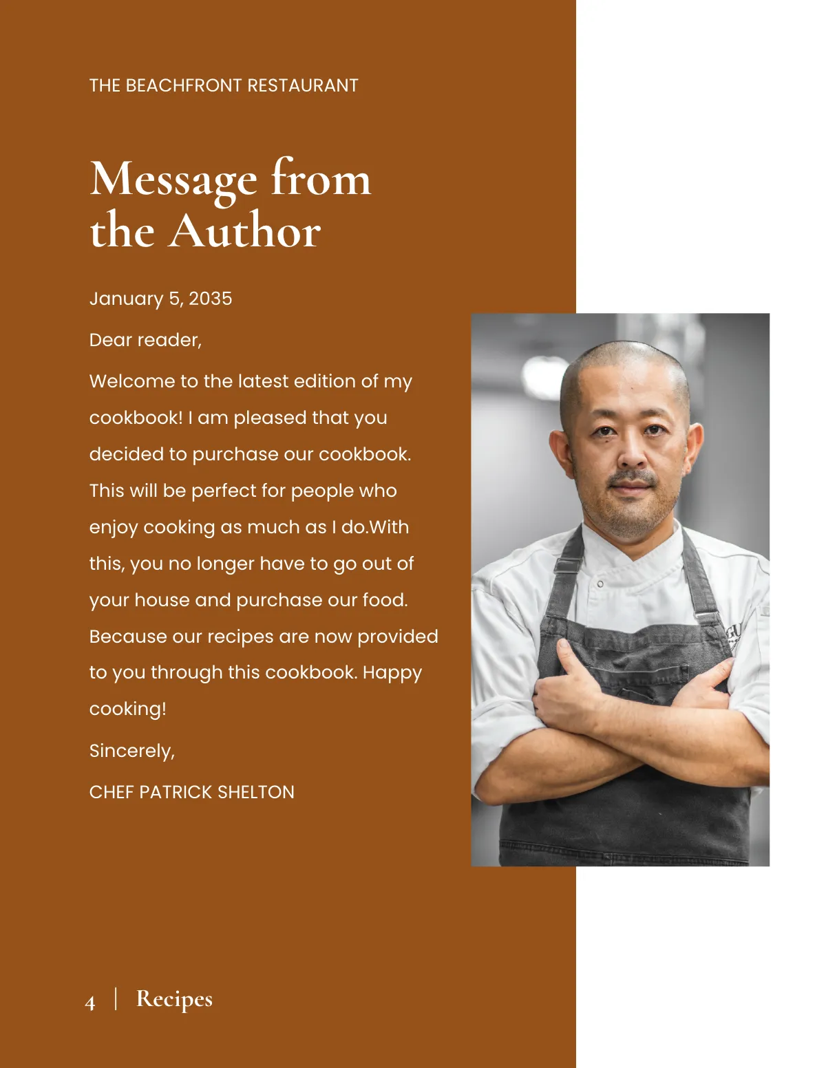 Free Elegant Kitchen Cookbook Template to Edit Online