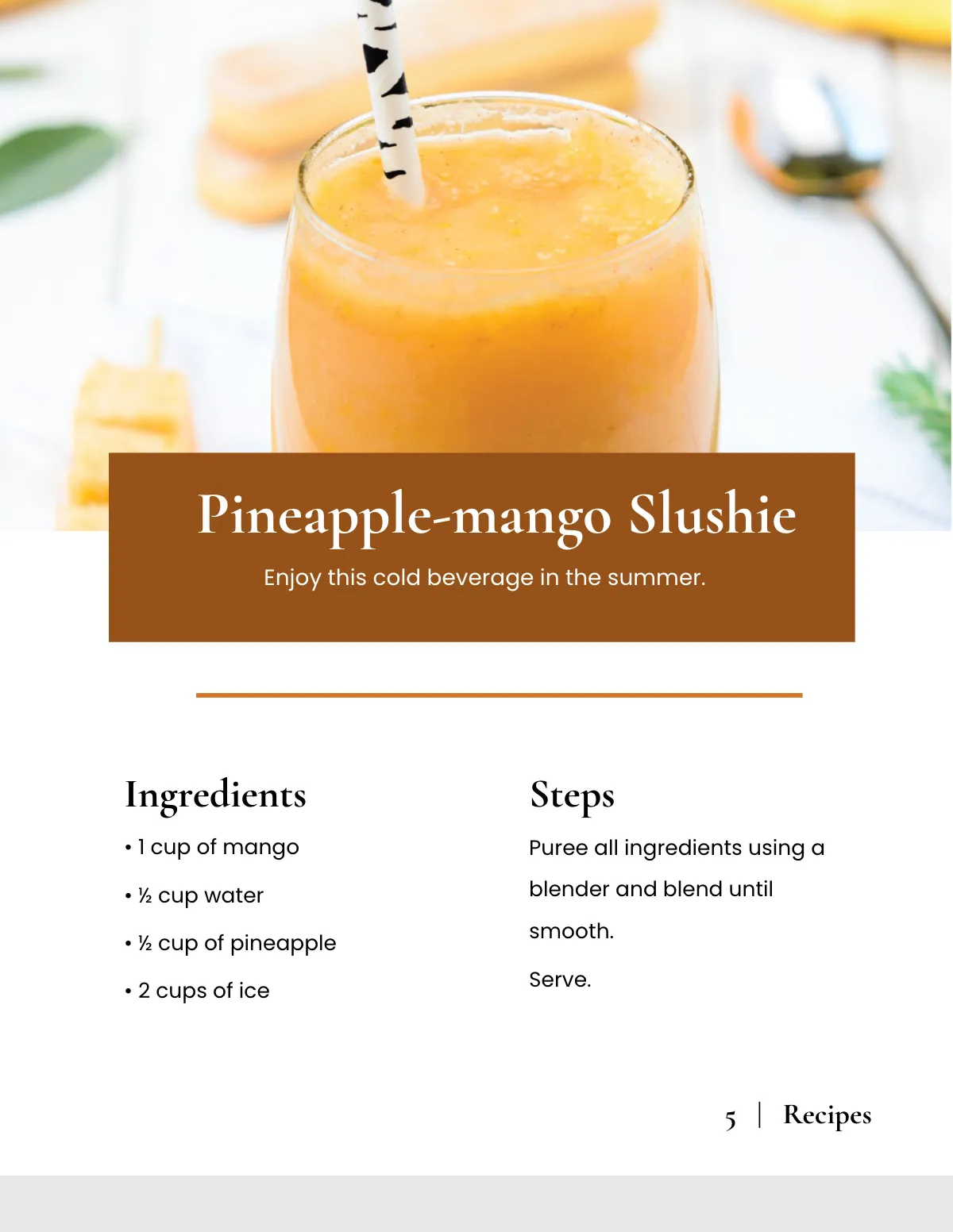 Free Elegant Kitchen Cookbook Template to Edit Online