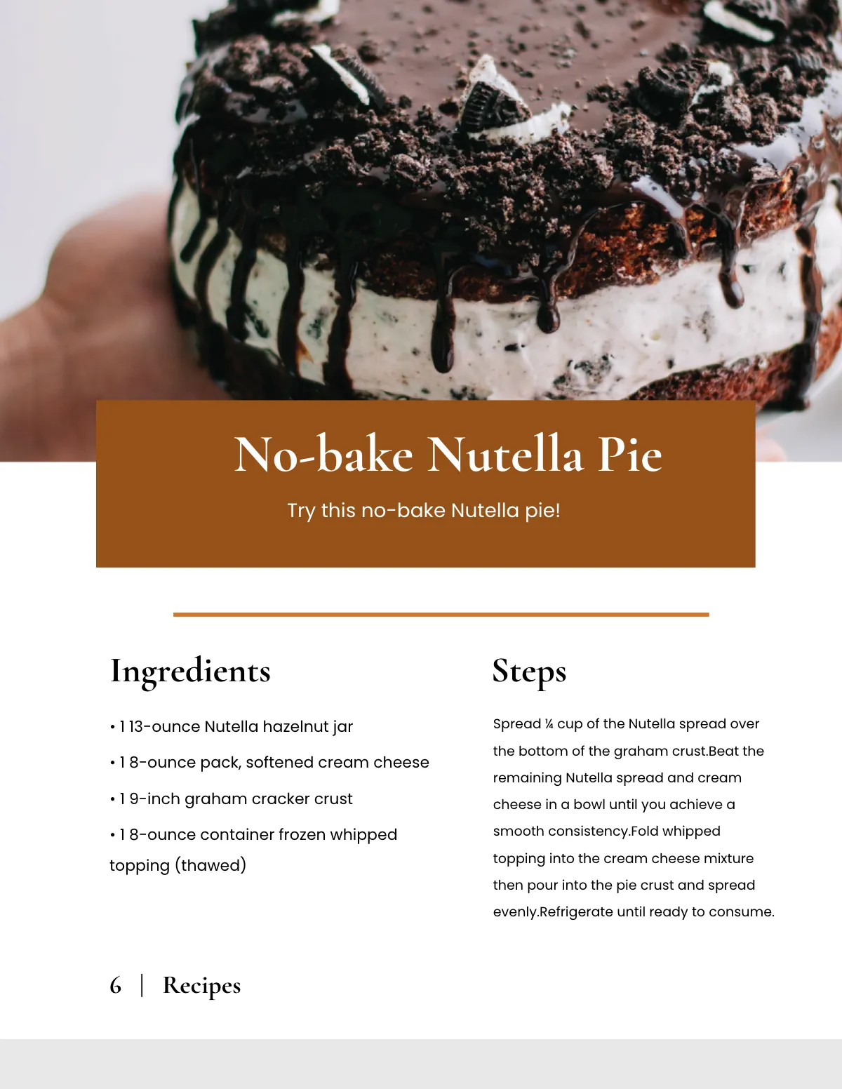 Free Elegant Kitchen Cookbook Template to Edit Online