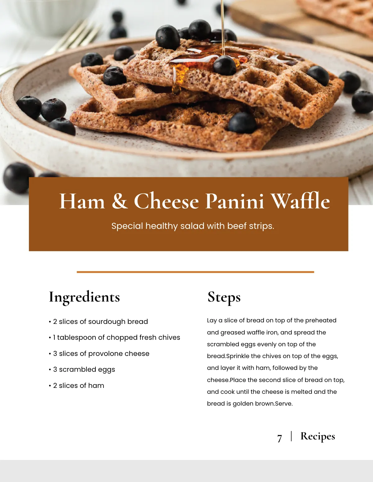 Free Elegant Kitchen Cookbook Template to Edit Online