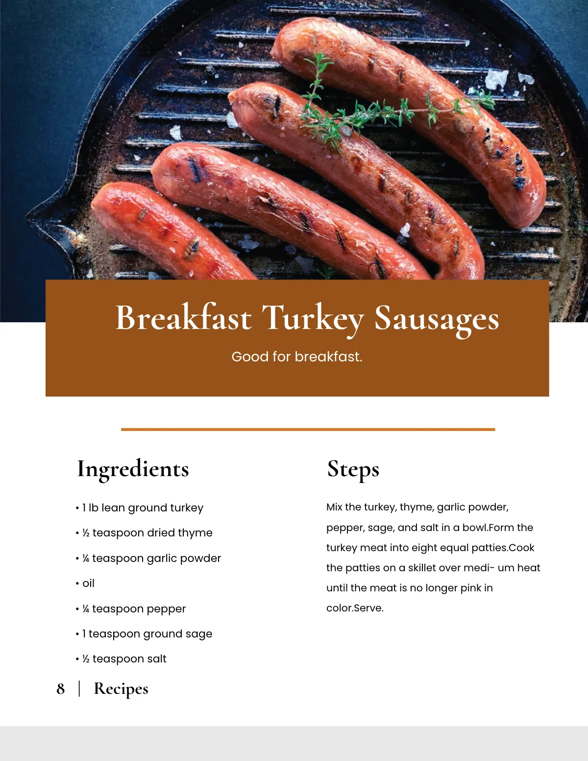 Free Elegant Kitchen Cookbook Template to Edit Online