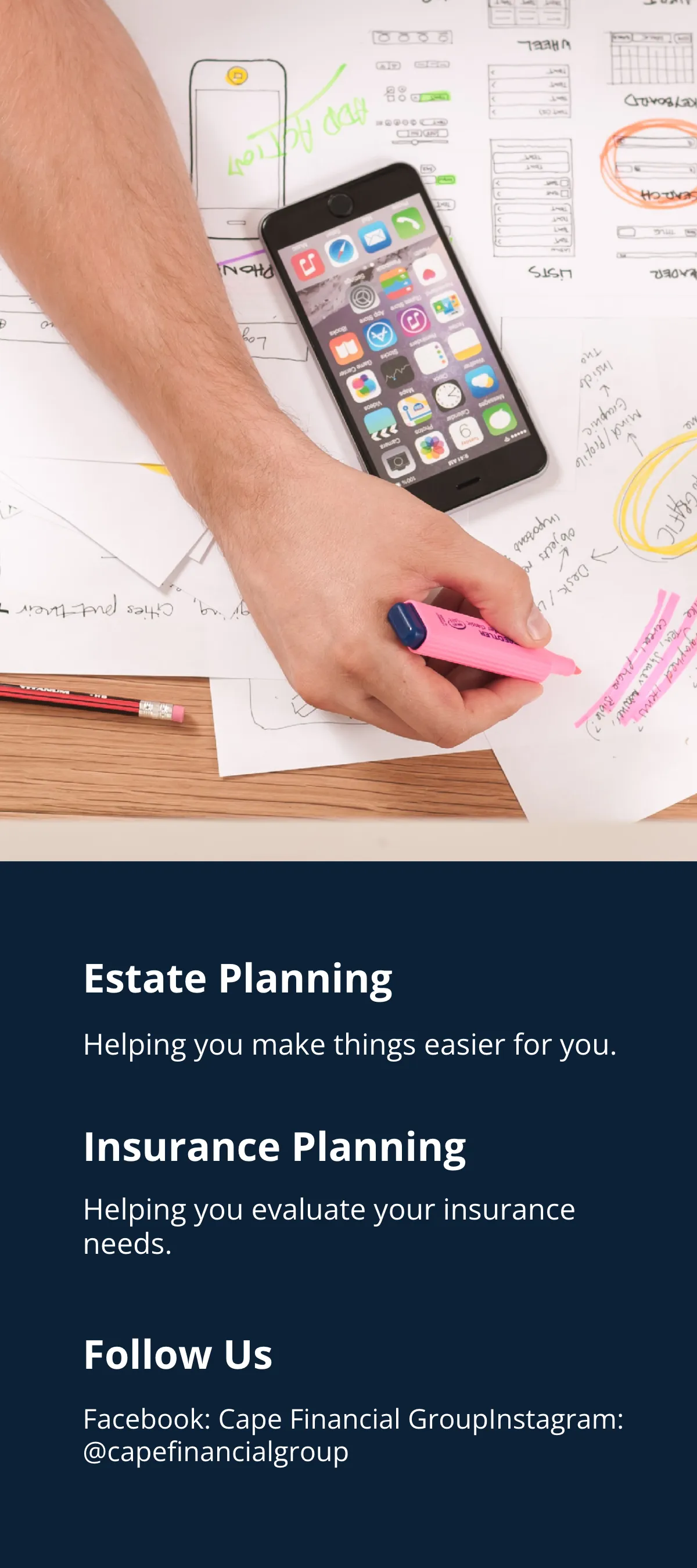 Free Financial Plan DL Card Template to Edit Online