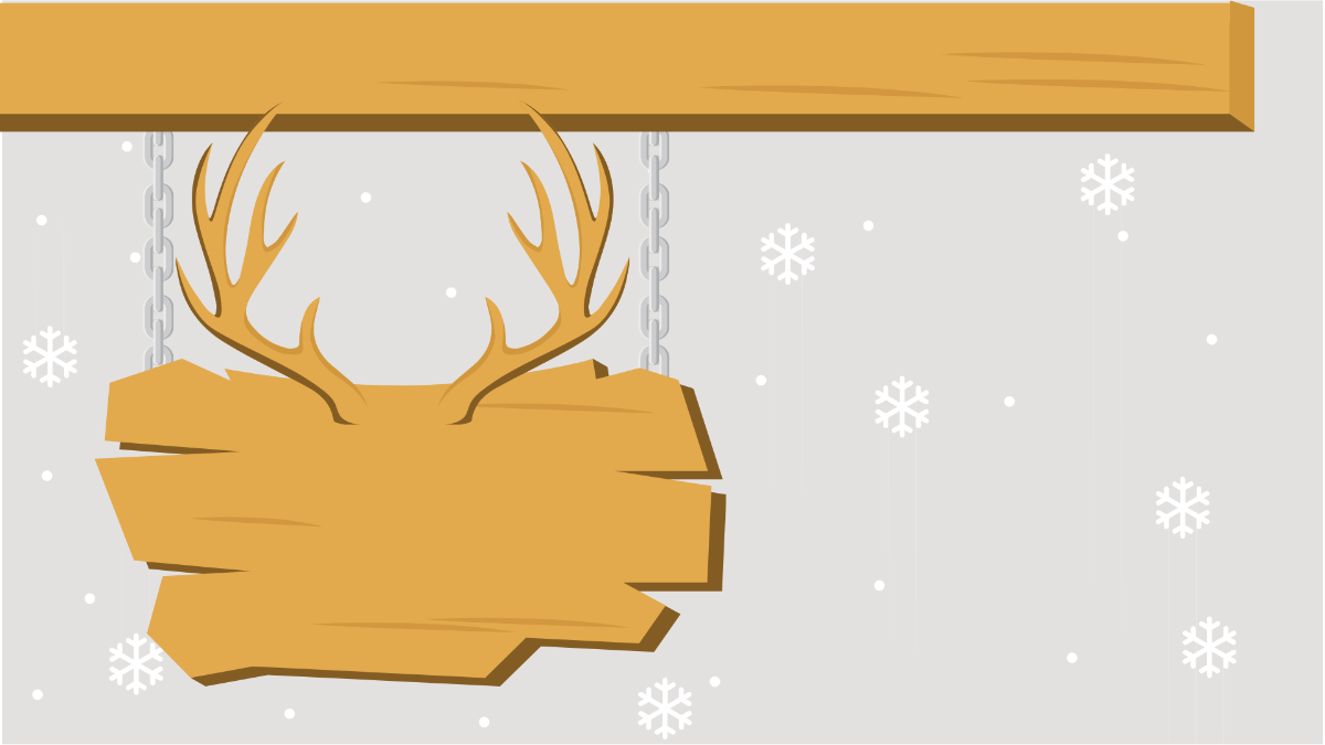 Rustic Winter Background Template