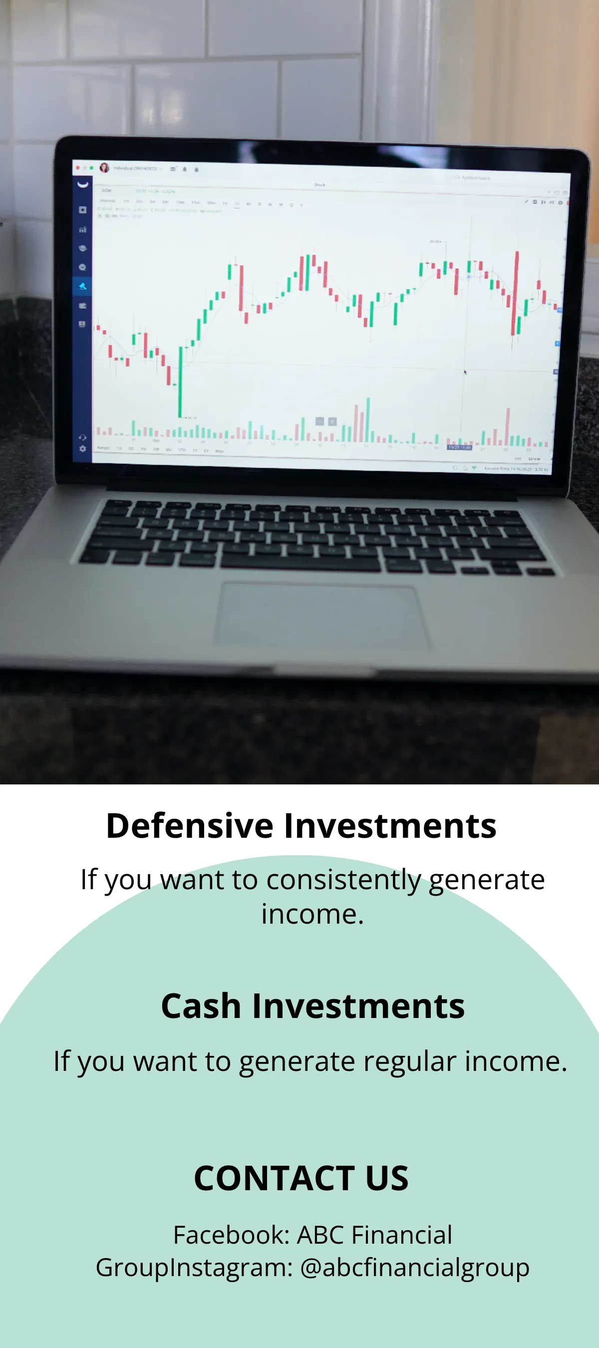 Free Financial Investment DL Card Template to Edit Online