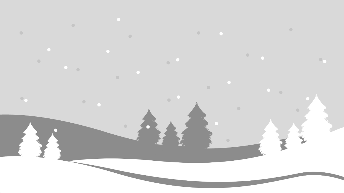 White Winter Background Template