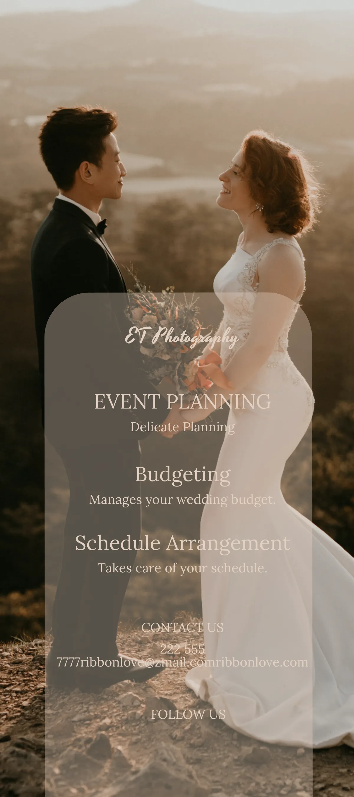 Free Wedding Photography DL Card Template to Edit Online