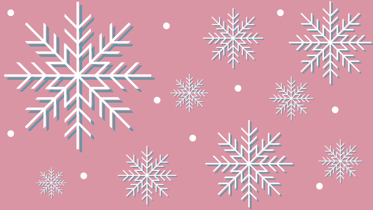 Free Winter Snowflake Background Template