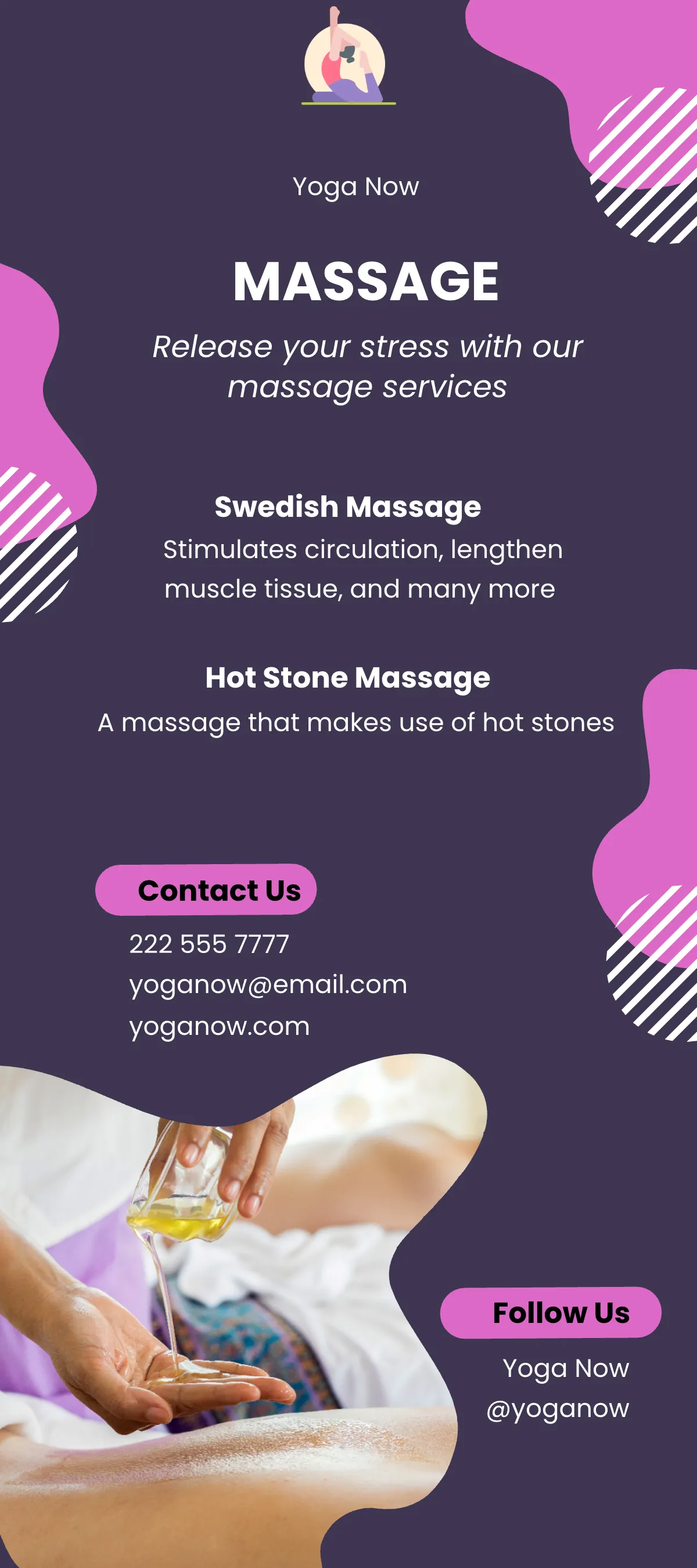 Free Yoga DL Card Template to Edit Online