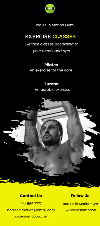 Free Sample Gym DL Card Template to Edit Online