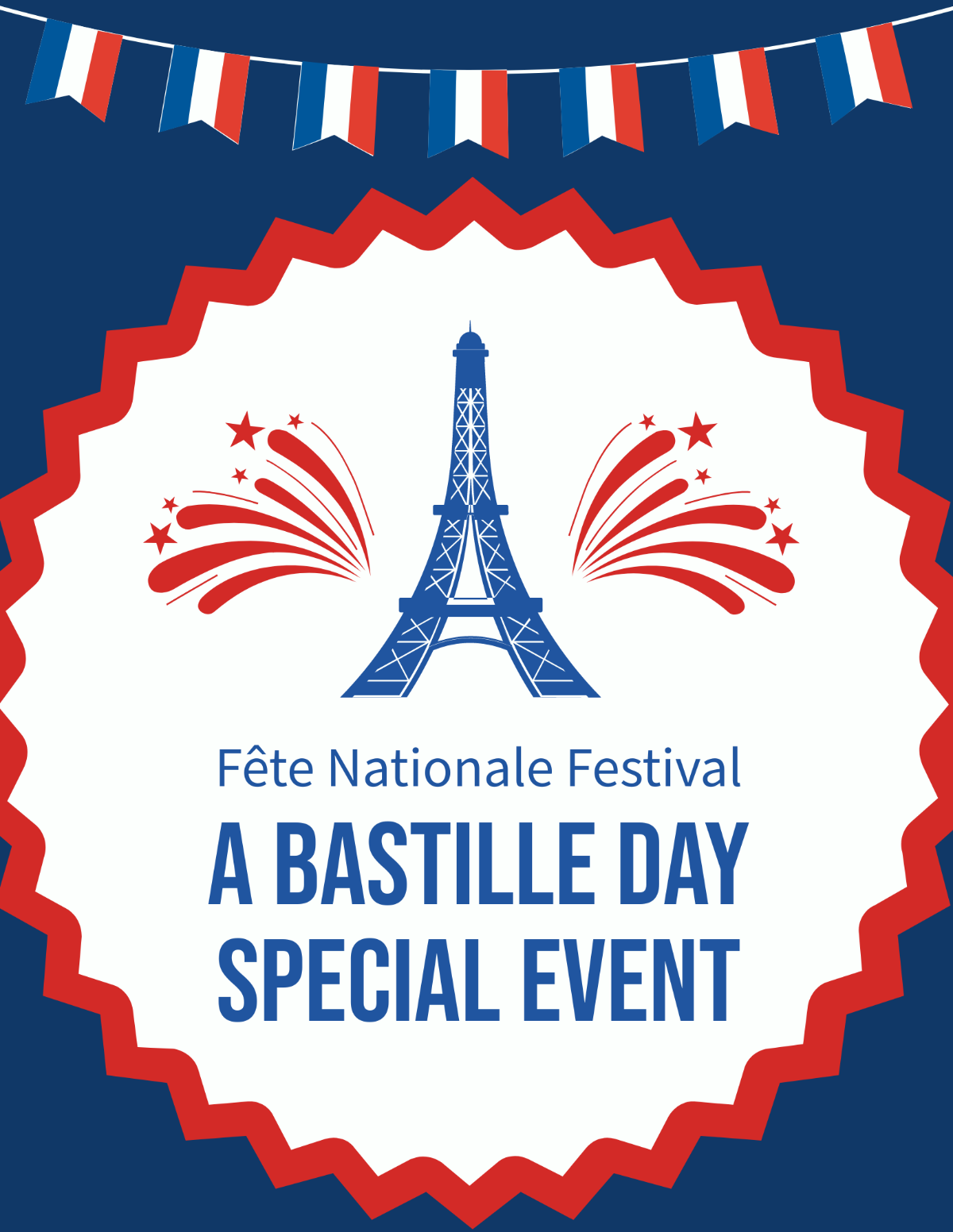 Bastille Day Event Flyer Template