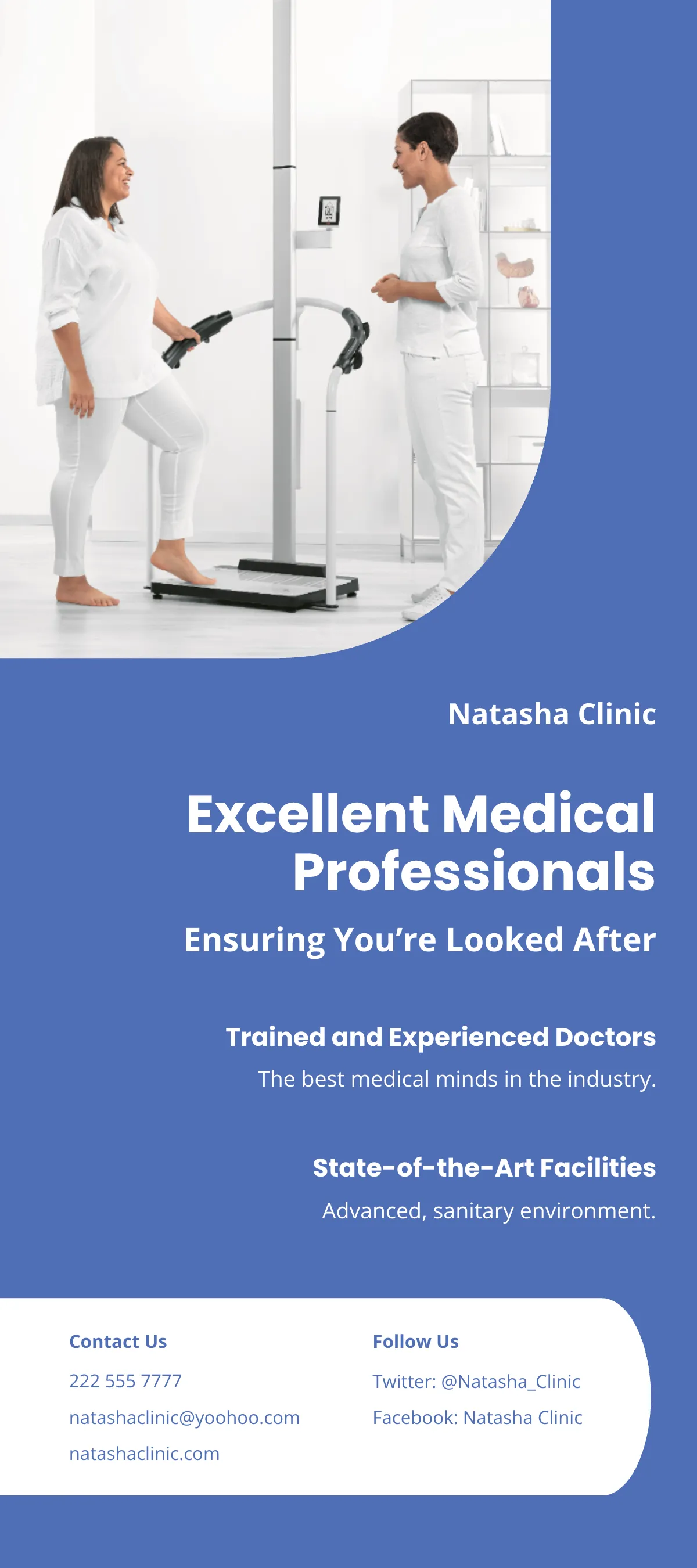 Free Medical Professional DL Card Template to Edit Online