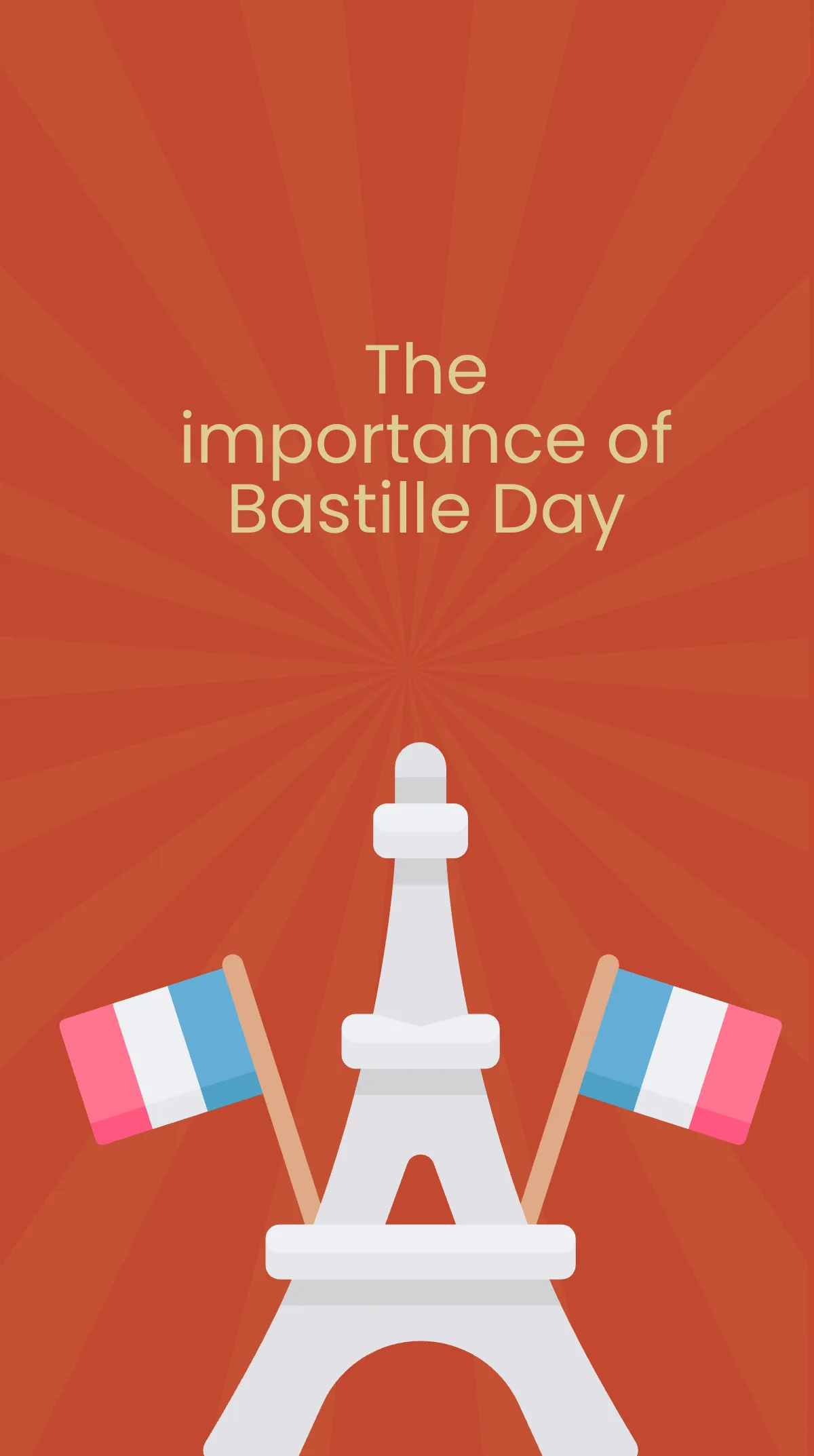 Free Retro Bastille Day Instagram Story Template to Edit Online