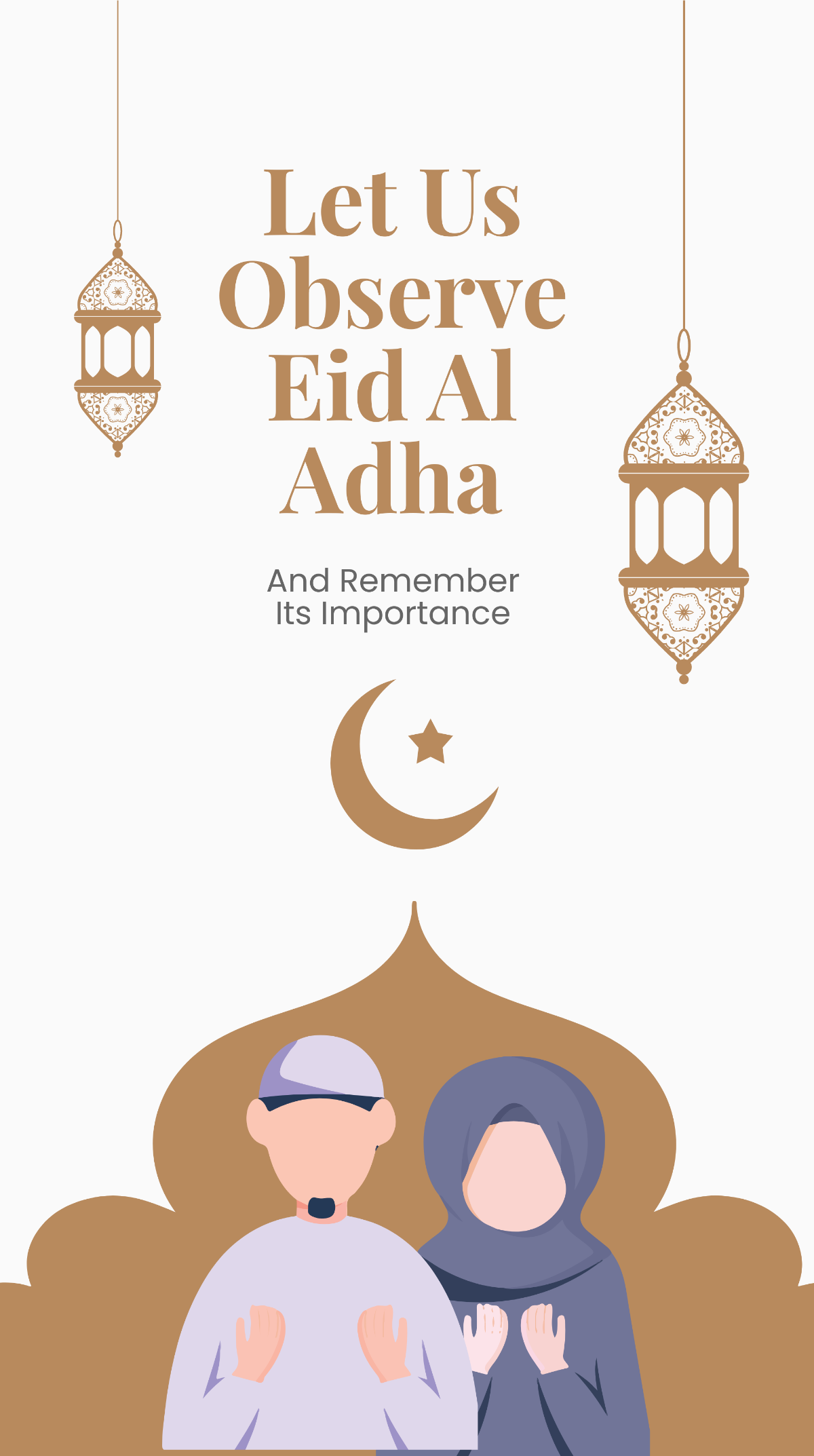 Eid Al Adha Mubarak Whatsapp Post Template