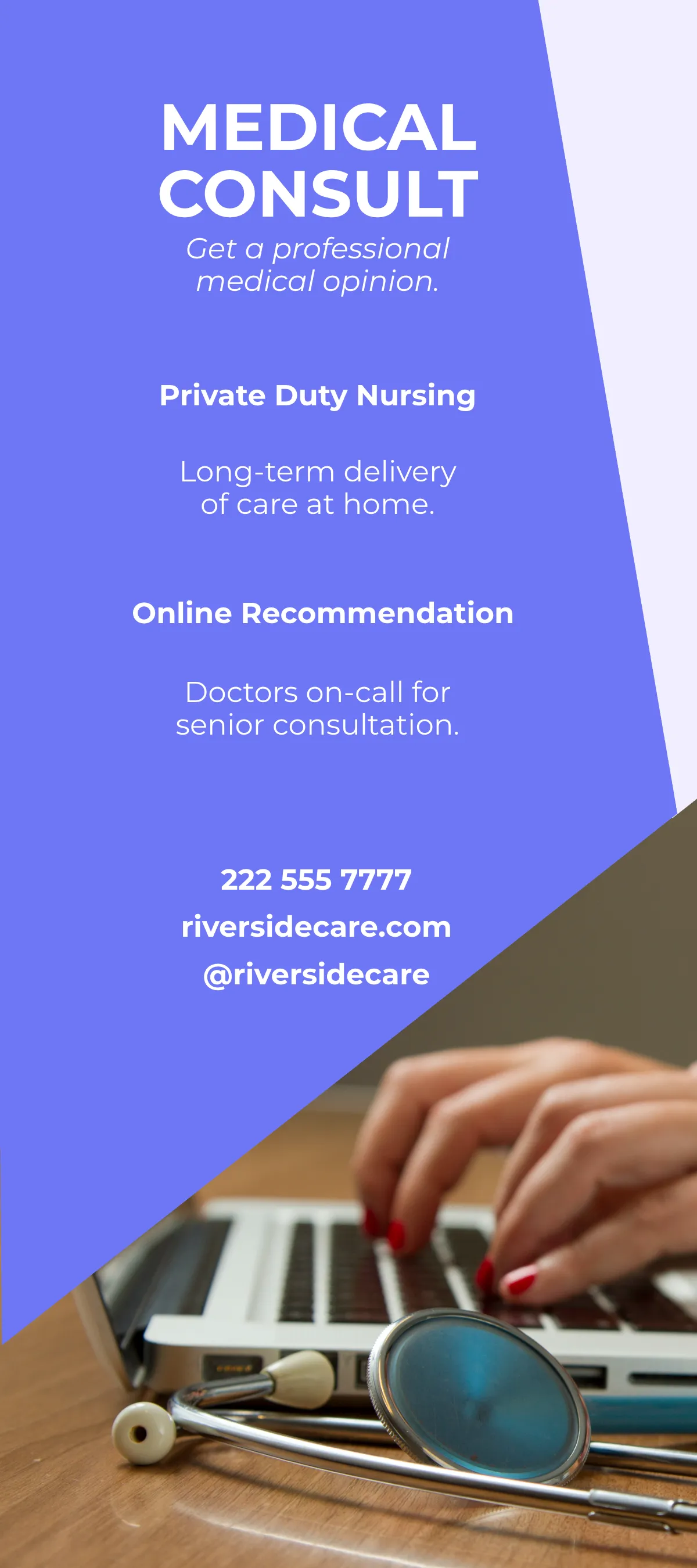 Free Home Medical DL Card Template to Edit Online