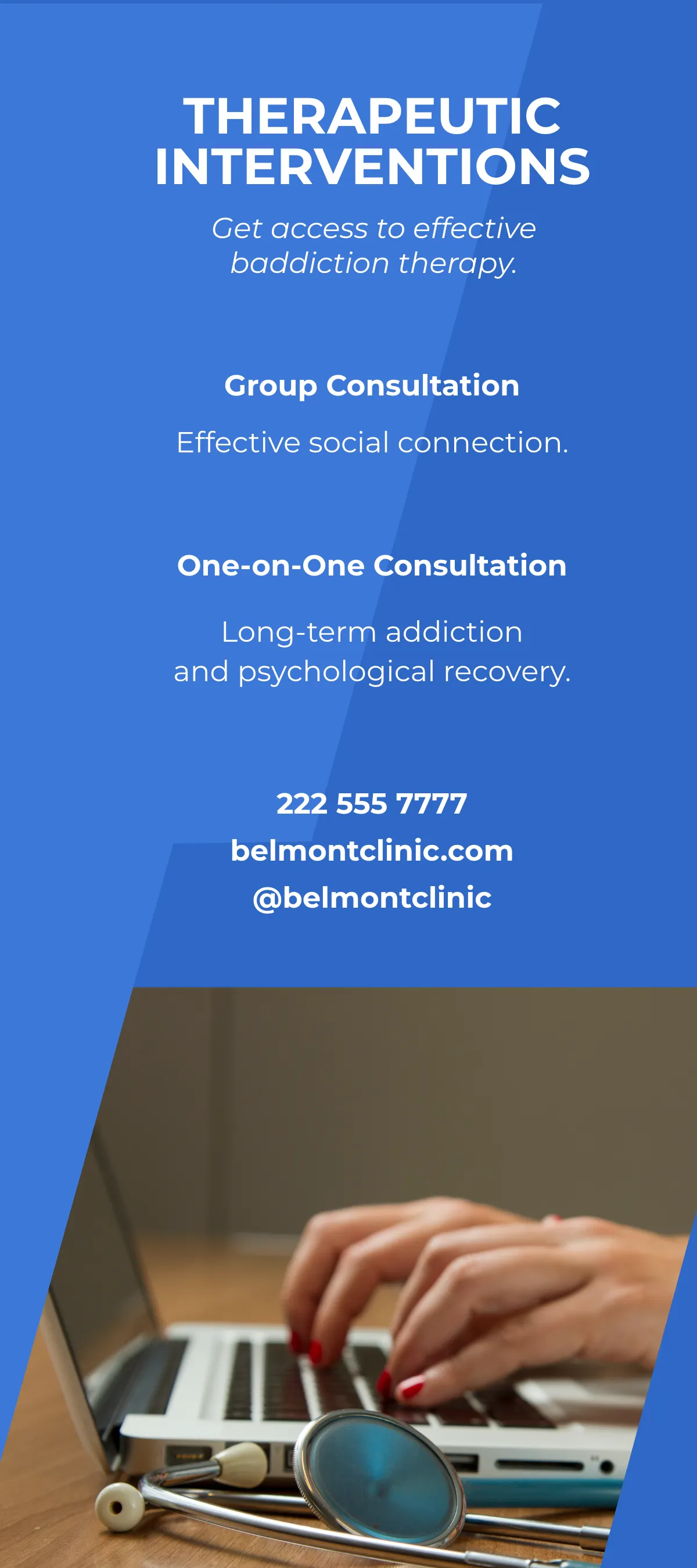 Free Medical Consultation DL Card Template to Edit Online