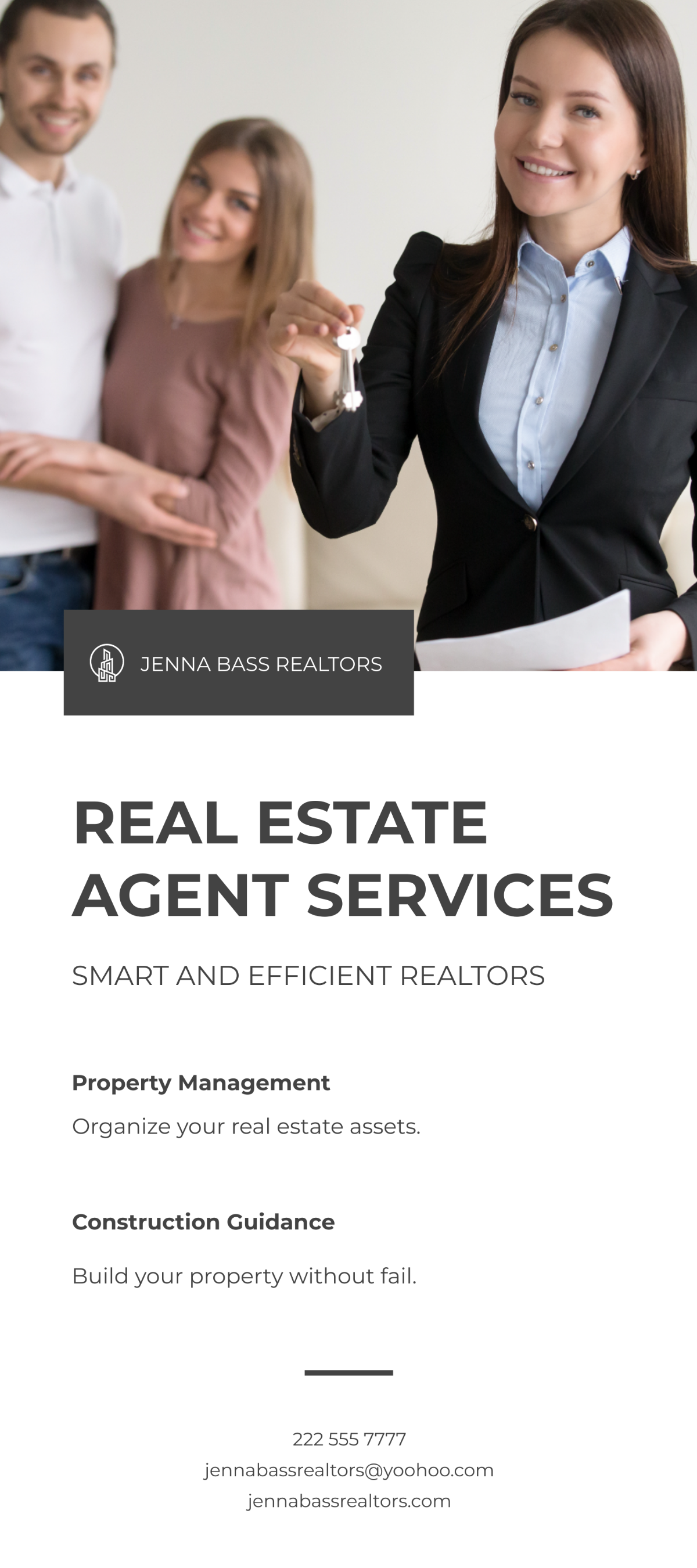 Real Estate Agent DL Card Template