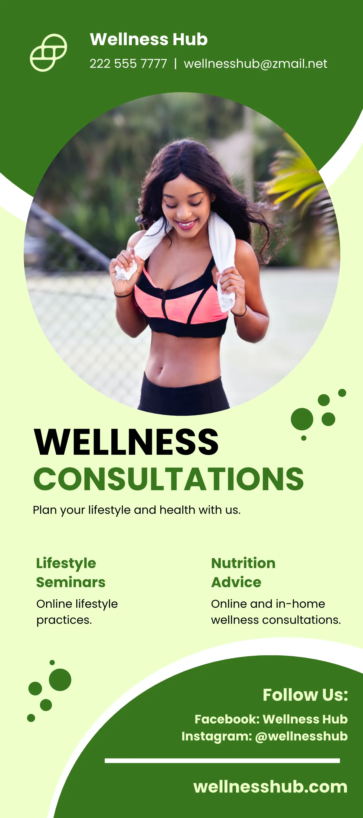 Free Health and Fitness DL Card Template to Edit Online