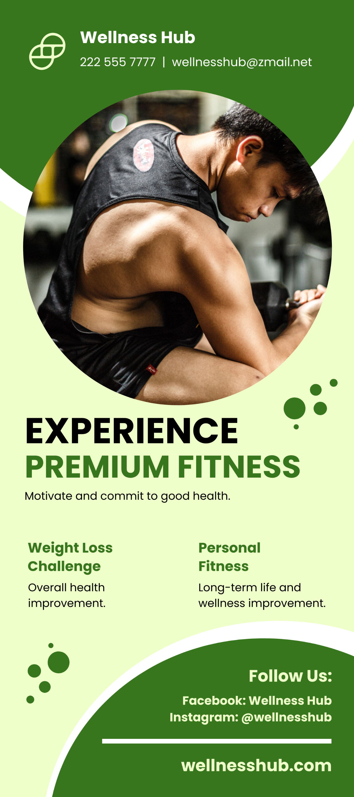 Health and Fitness DL Card Template