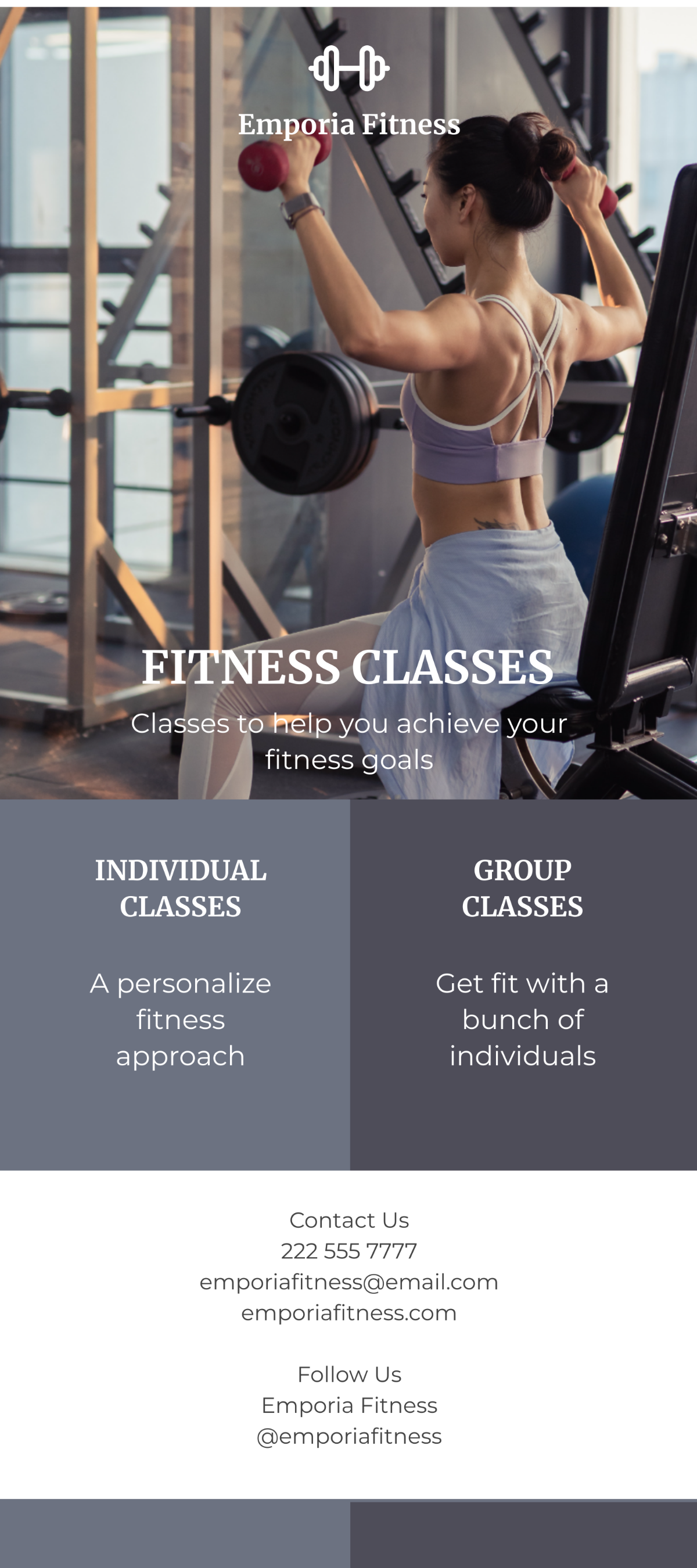 Free Fitness DL Card Template