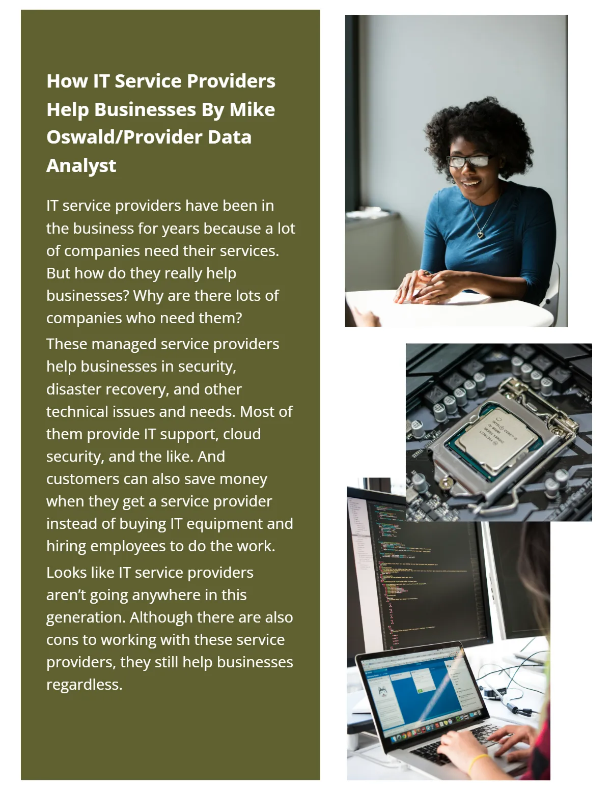 Free Service Provider eBook Template to Edit Online