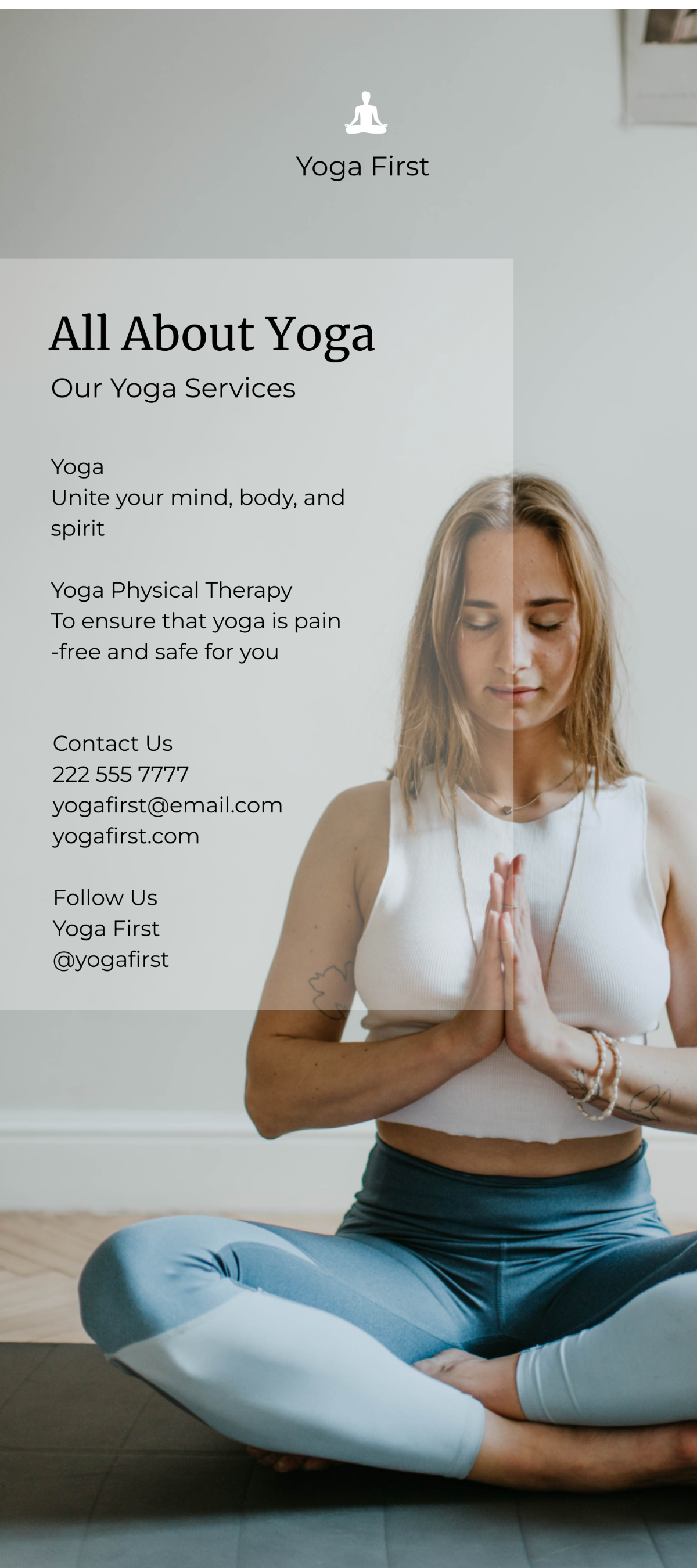 Yoga Studio DL Card Template