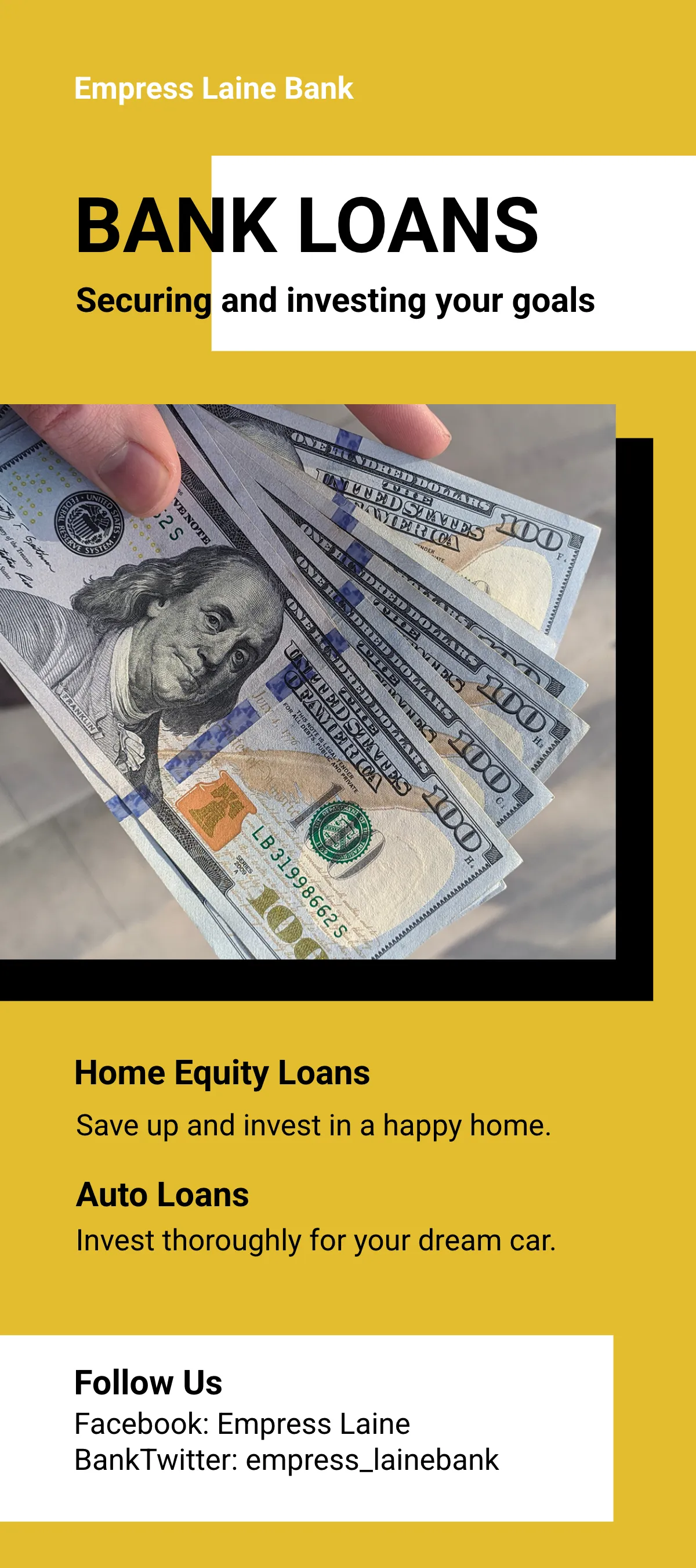 Free Financial Product DL Card Template to Edit Online