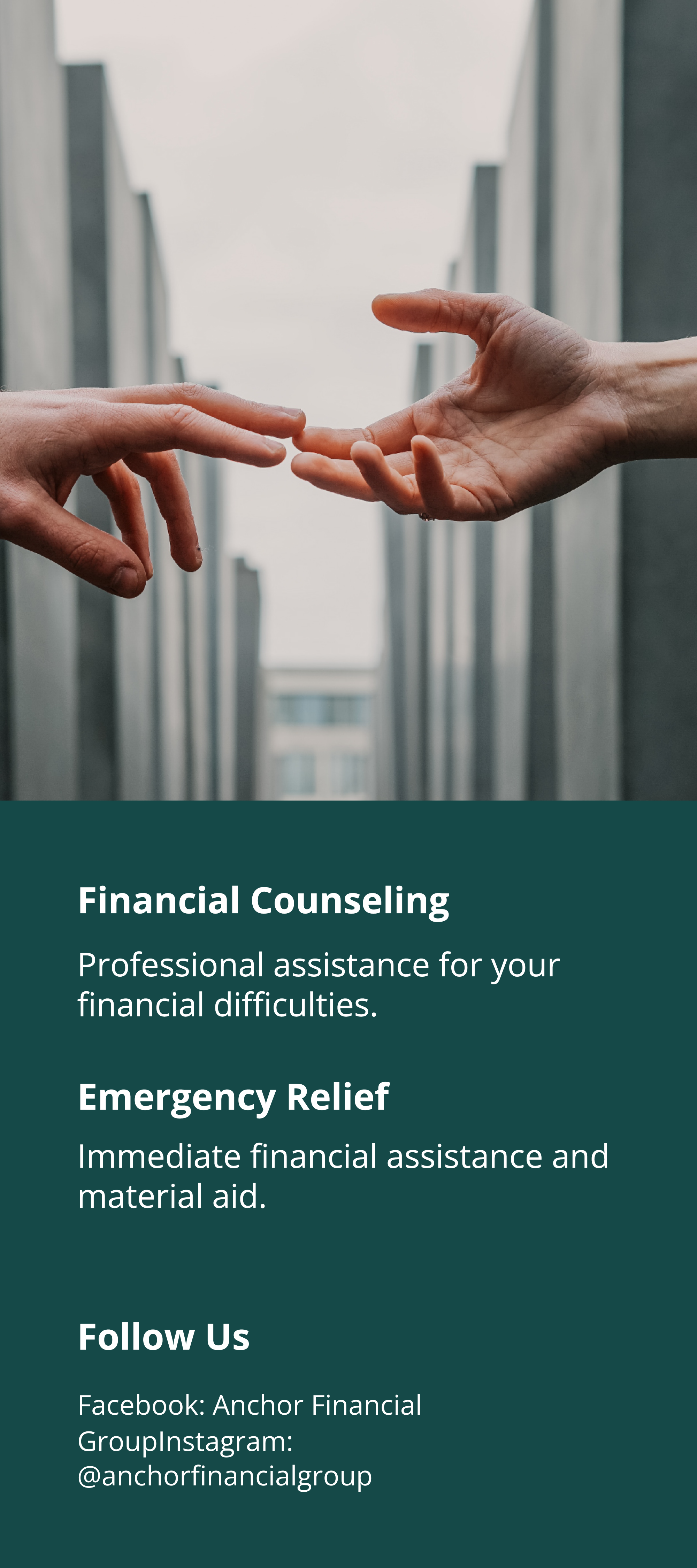 Free Financial Support DL Card Template to Edit Online